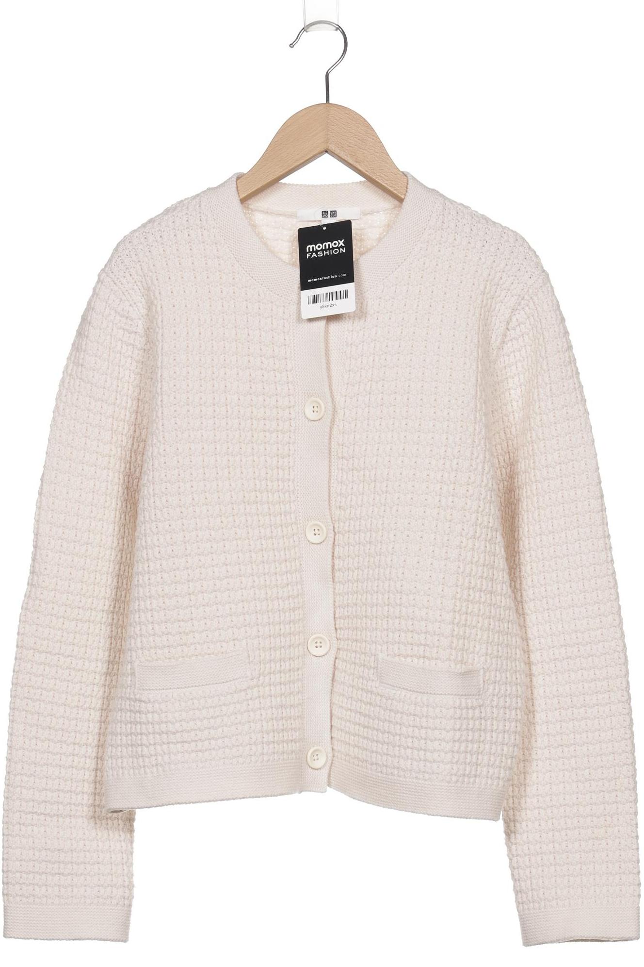 

uniqlo Damen Strickjacke, cremeweiß, Gr. 38