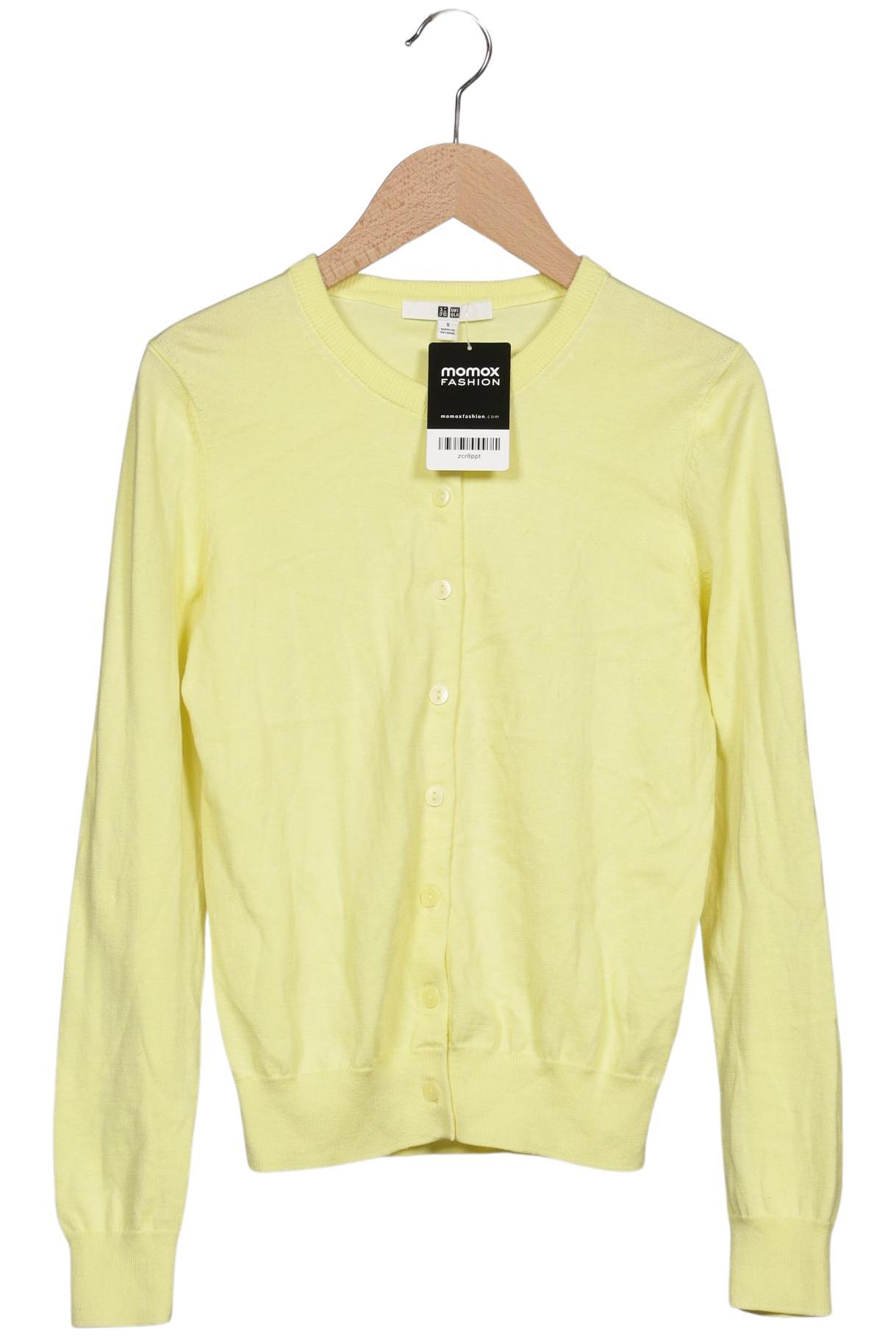 

uniqlo Damen Strickjacke, gelb, Gr. 36