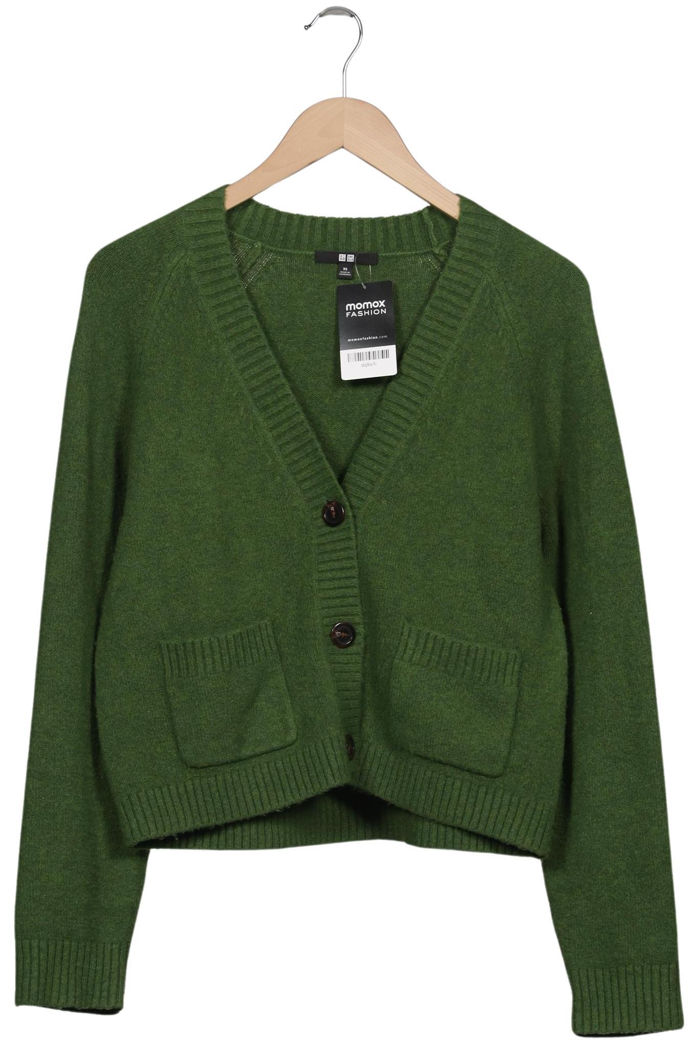 

uniqlo Damen Strickjacke, grün, Gr. 34