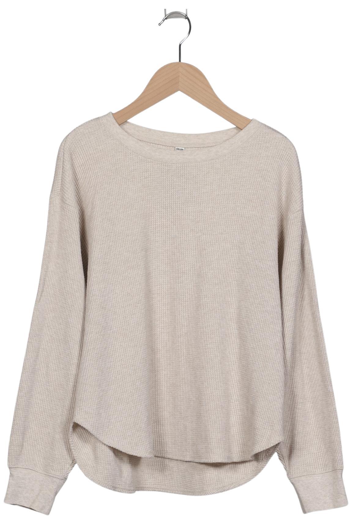 

uniqlo Damen Sweatshirt, beige, Gr. 36