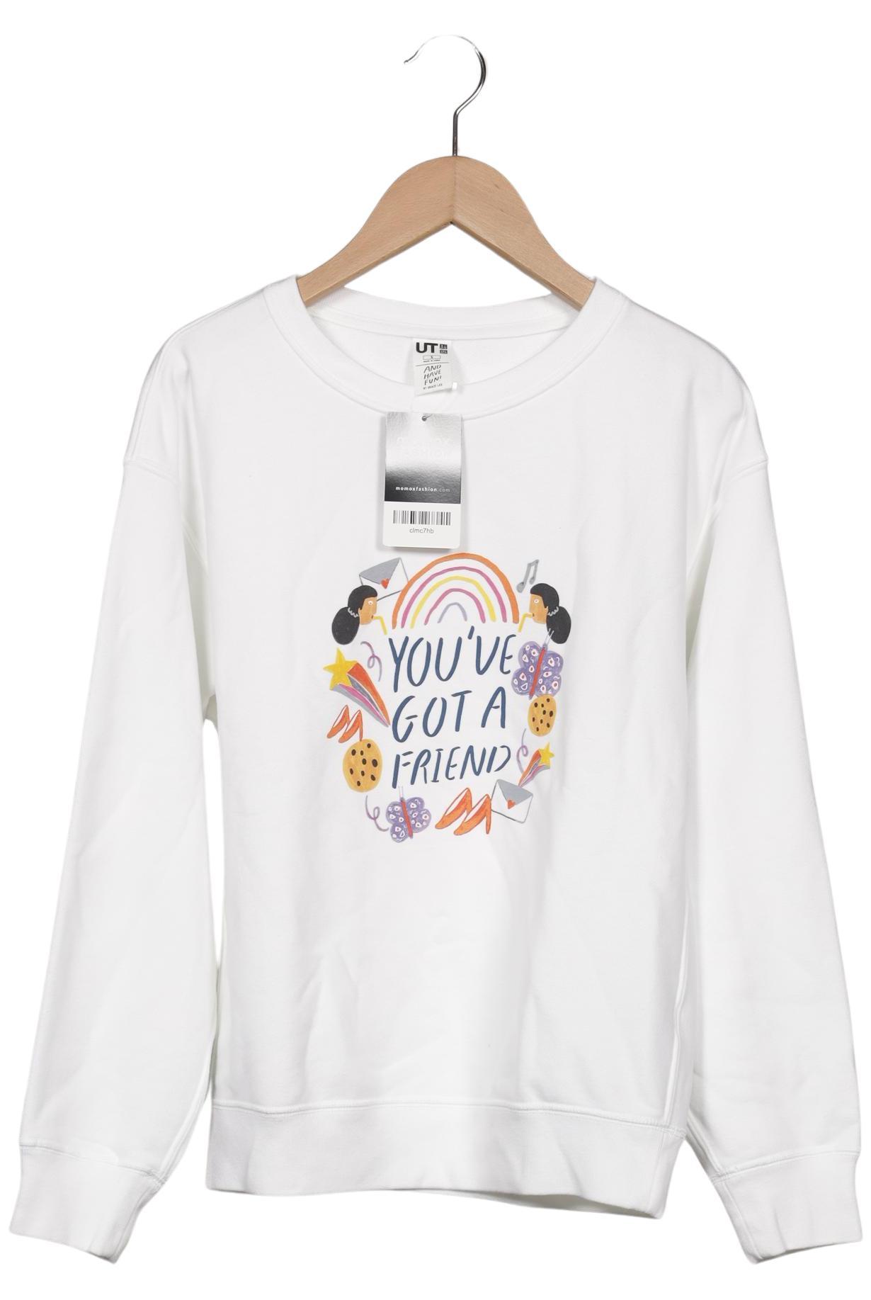 

uniqlo Damen Sweatshirt, weiß, Gr. 36