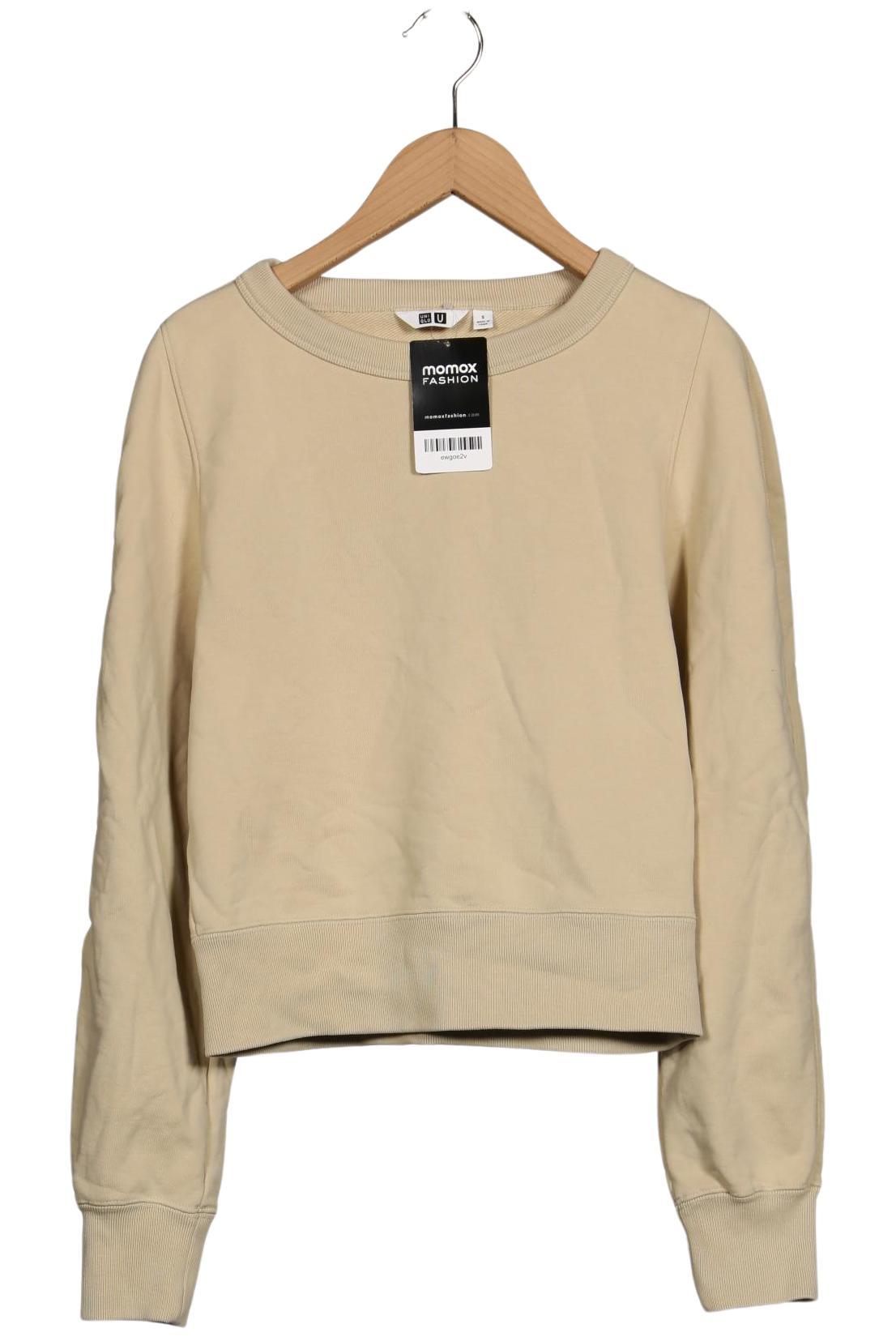 

uniqlo Damen Sweatshirt, beige, Gr. 36