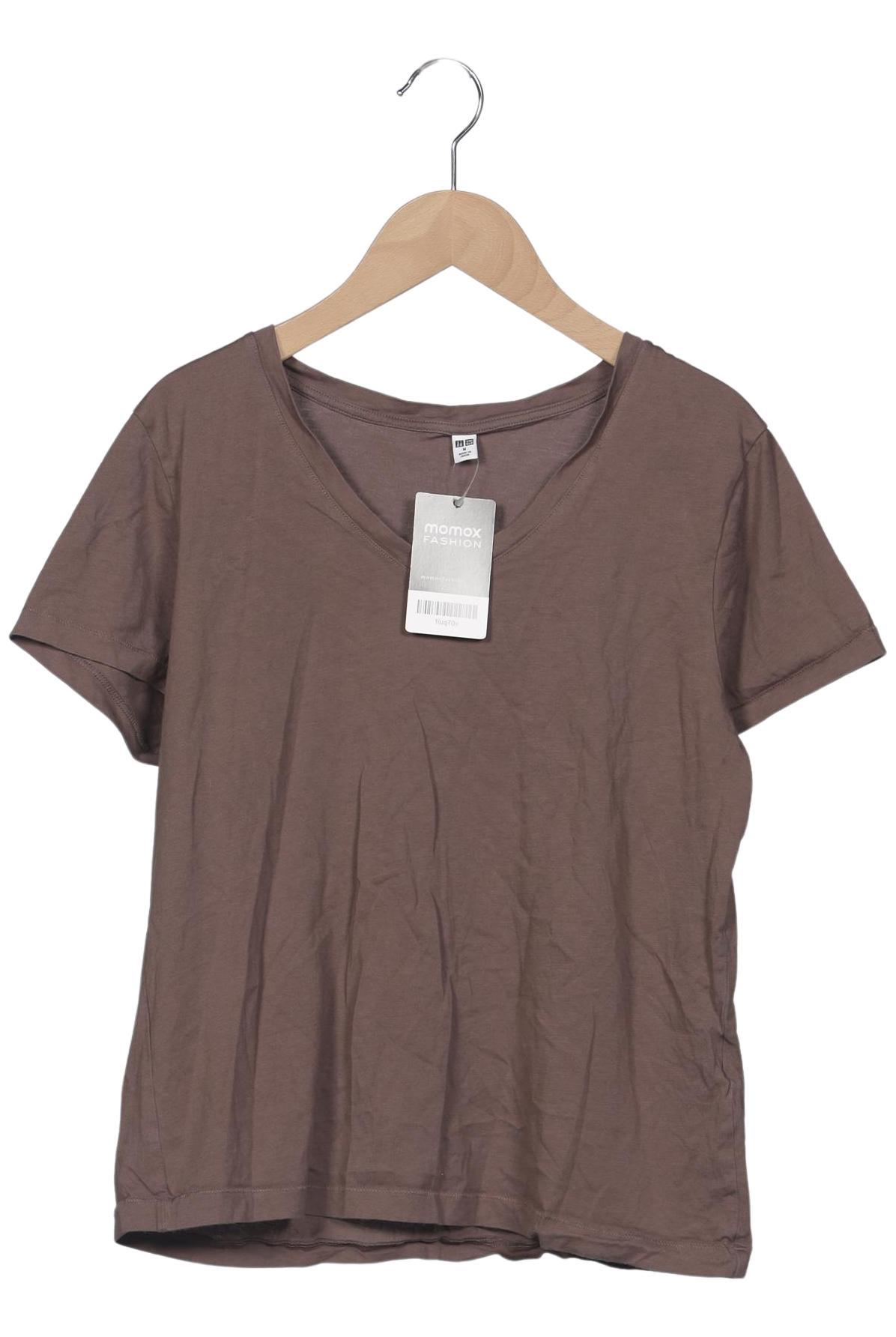 

uniqlo Damen T-Shirt, braun, Gr. 38