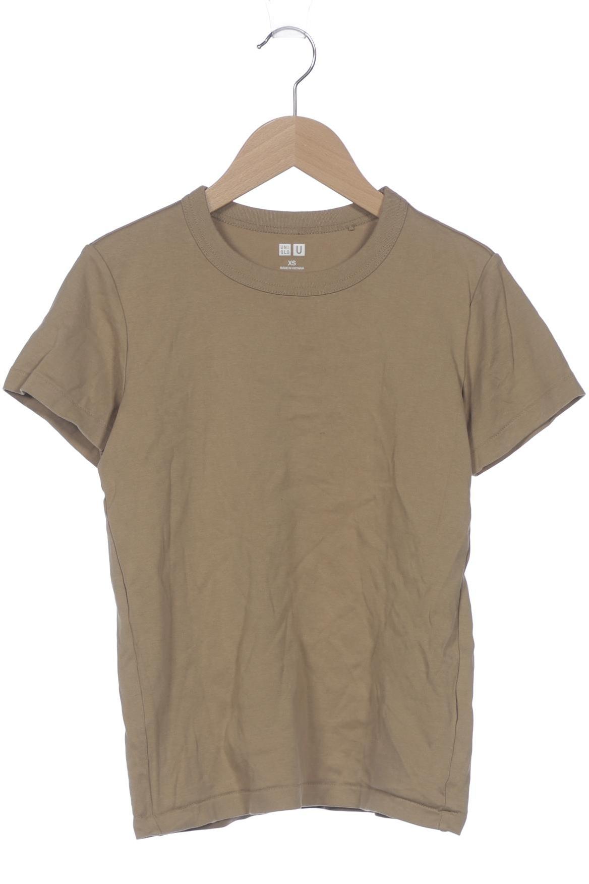 

uniqlo Damen T-Shirt, braun, Gr. 34