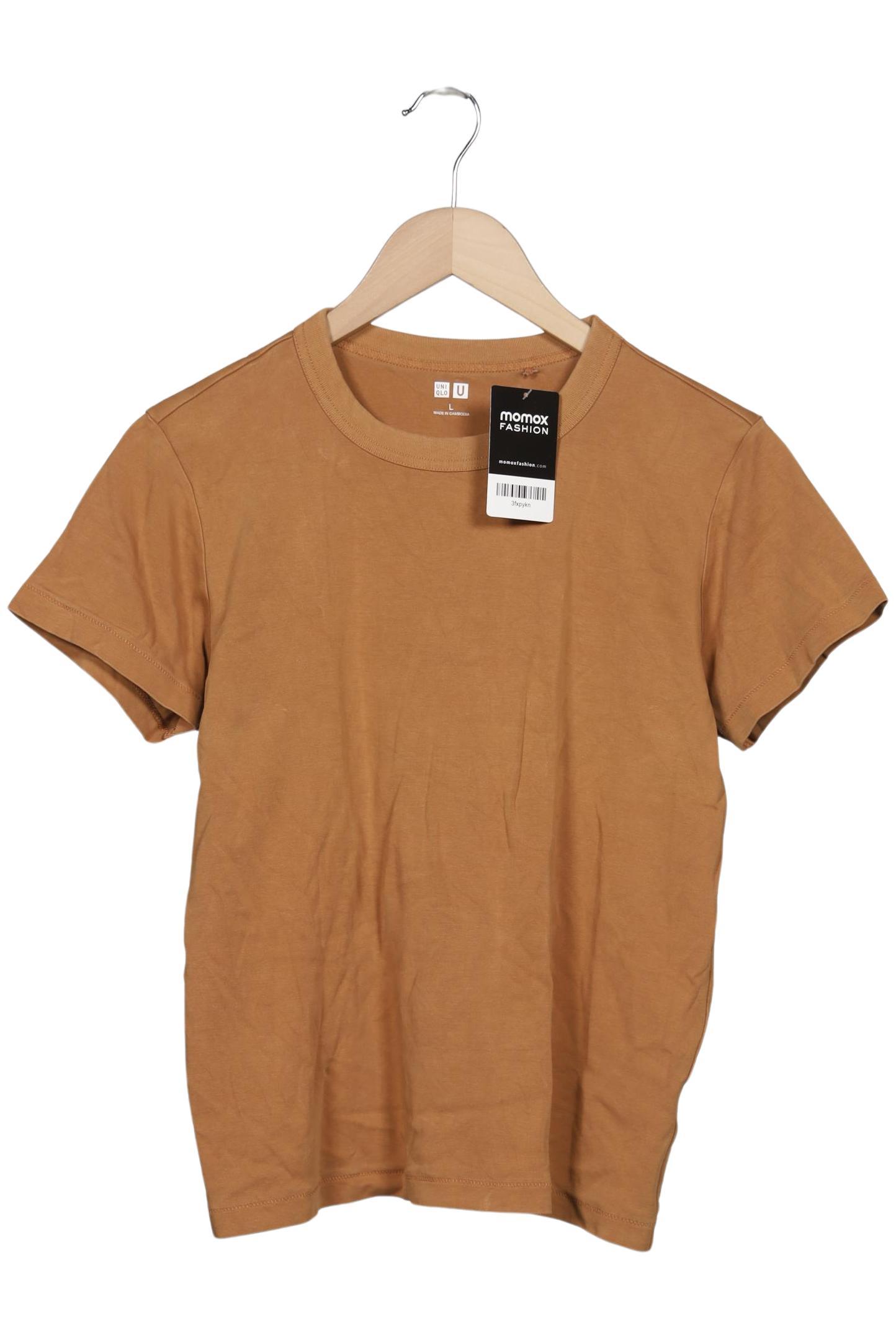 

uniqlo Damen T-Shirt, braun, Gr. 42