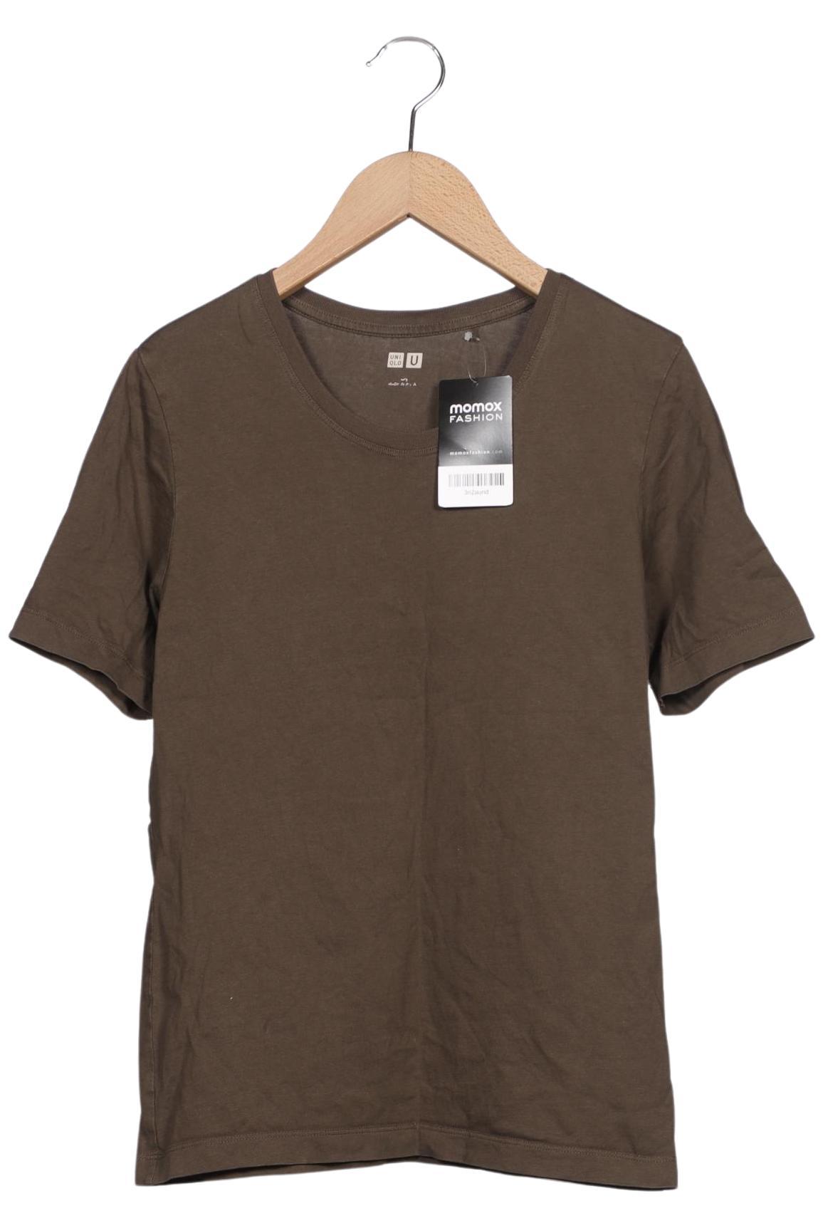 

uniqlo Damen T-Shirt, braun, Gr. 36