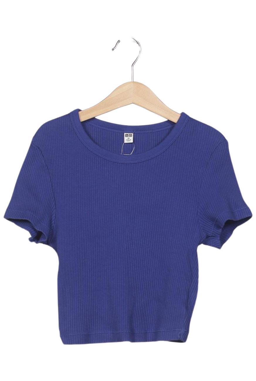 

uniqlo Damen T-Shirt, blau, Gr. 34