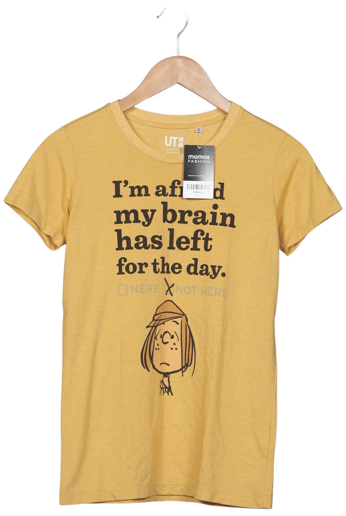 

uniqlo Damen T-Shirt, gelb, Gr. 36