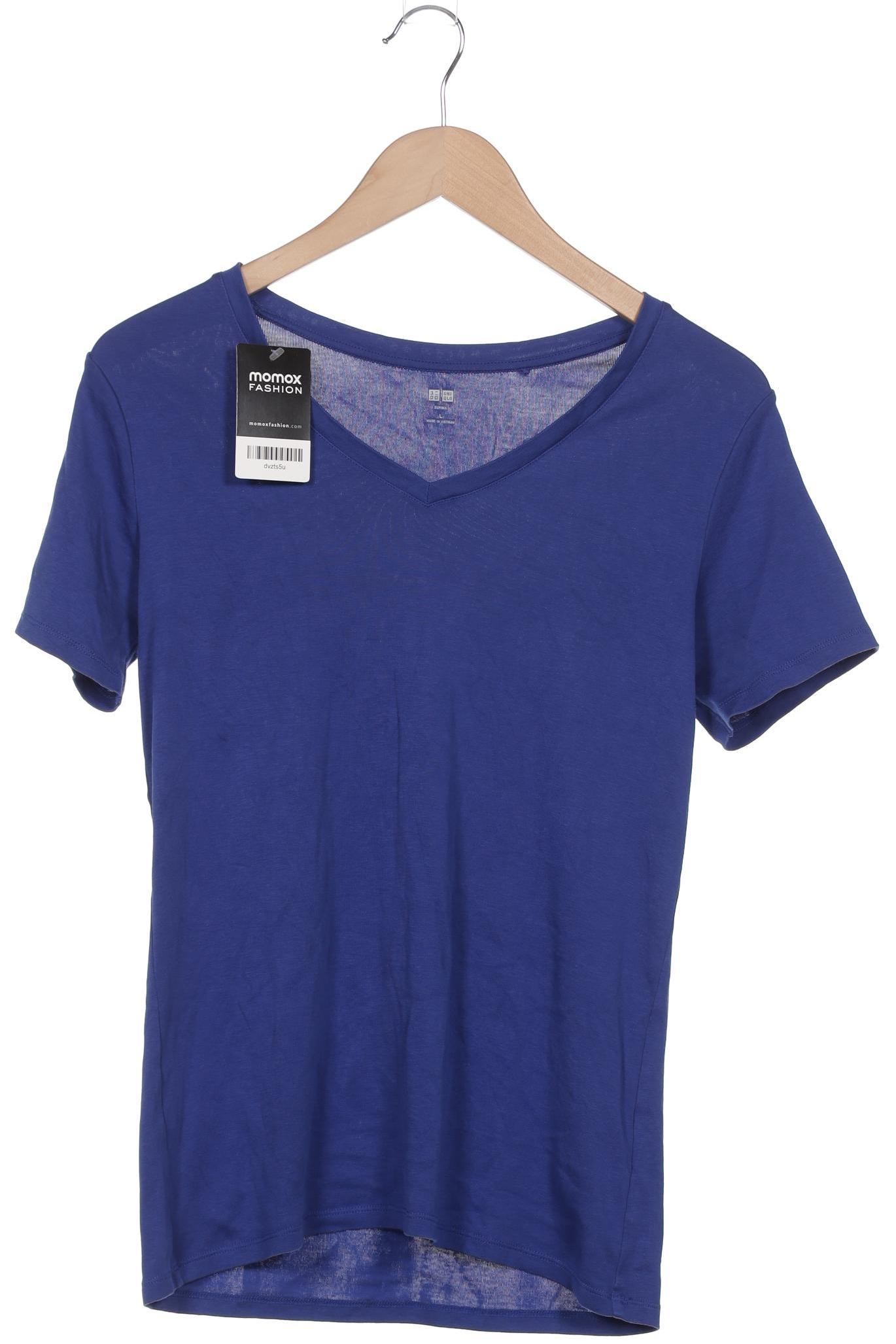 

uniqlo Damen T-Shirt, blau, Gr. 42