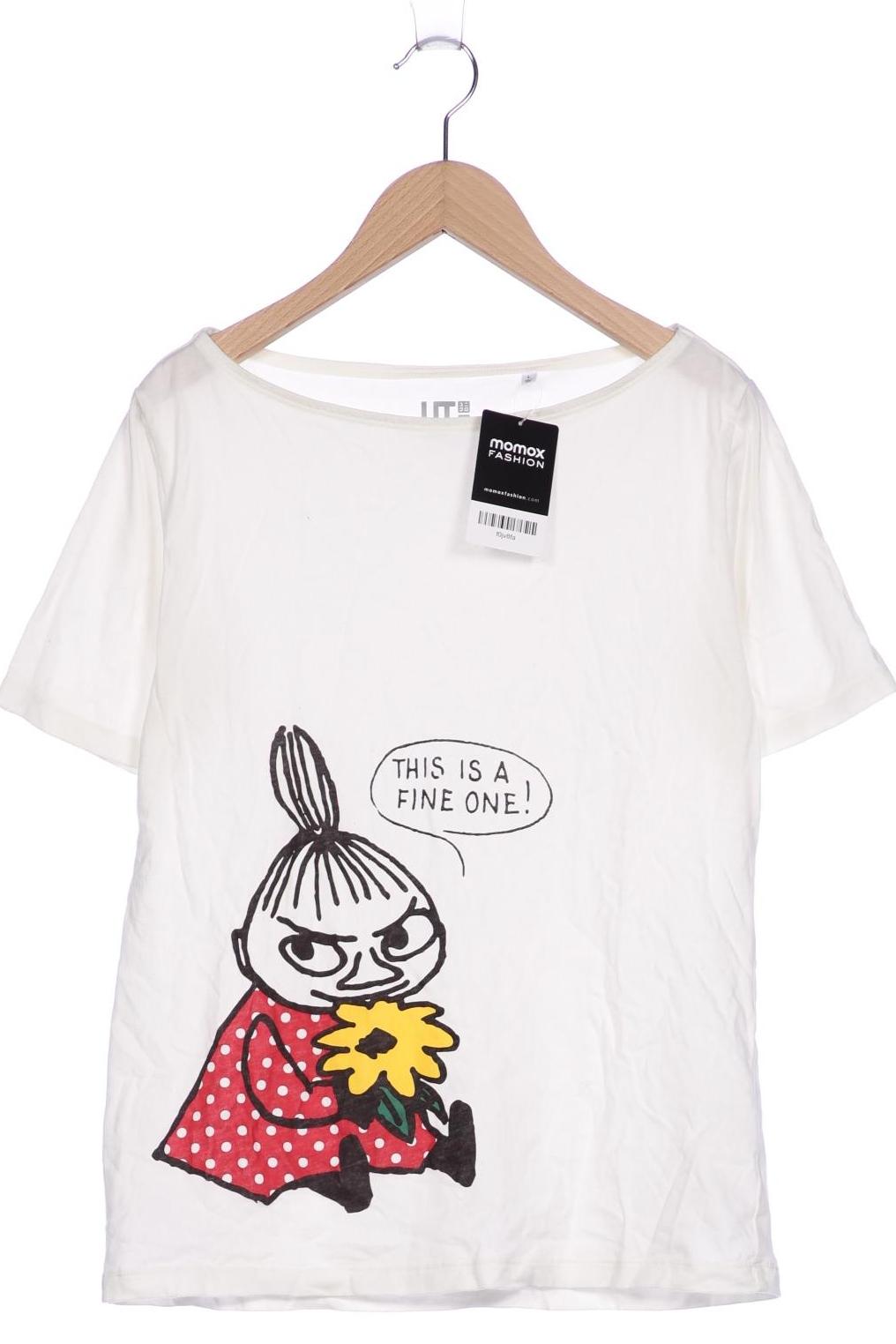 

uniqlo Damen T-Shirt, cremeweiß, Gr. 42