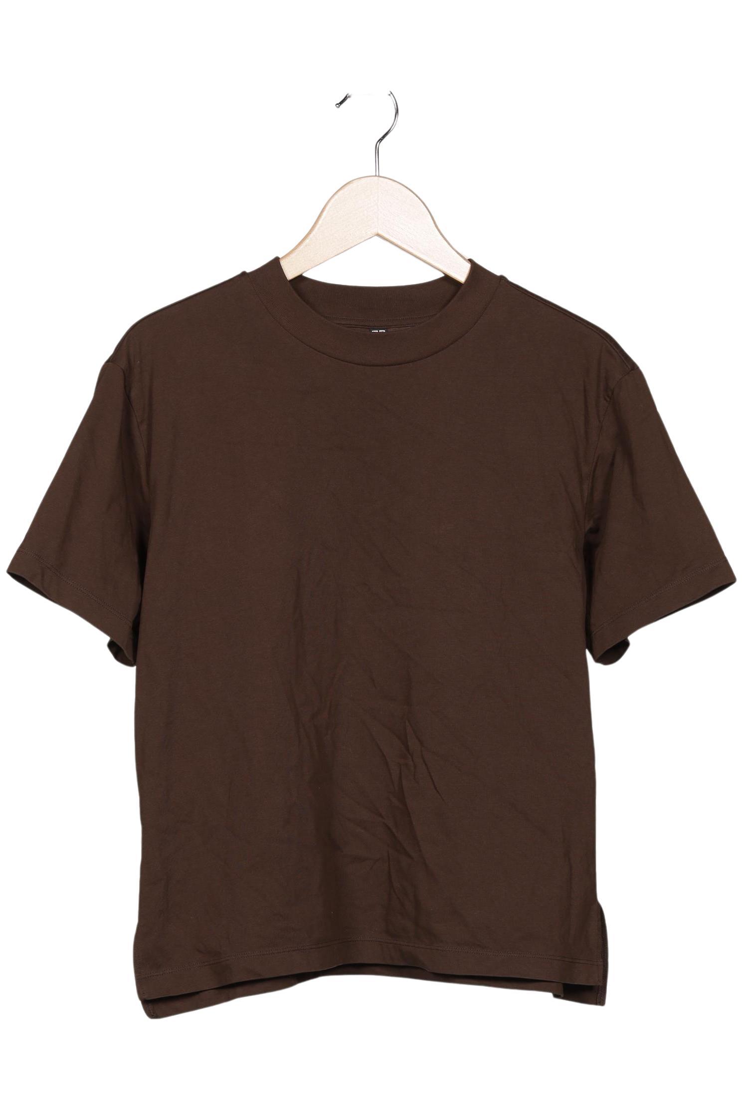 

uniqlo Damen T-Shirt, braun, Gr. 38