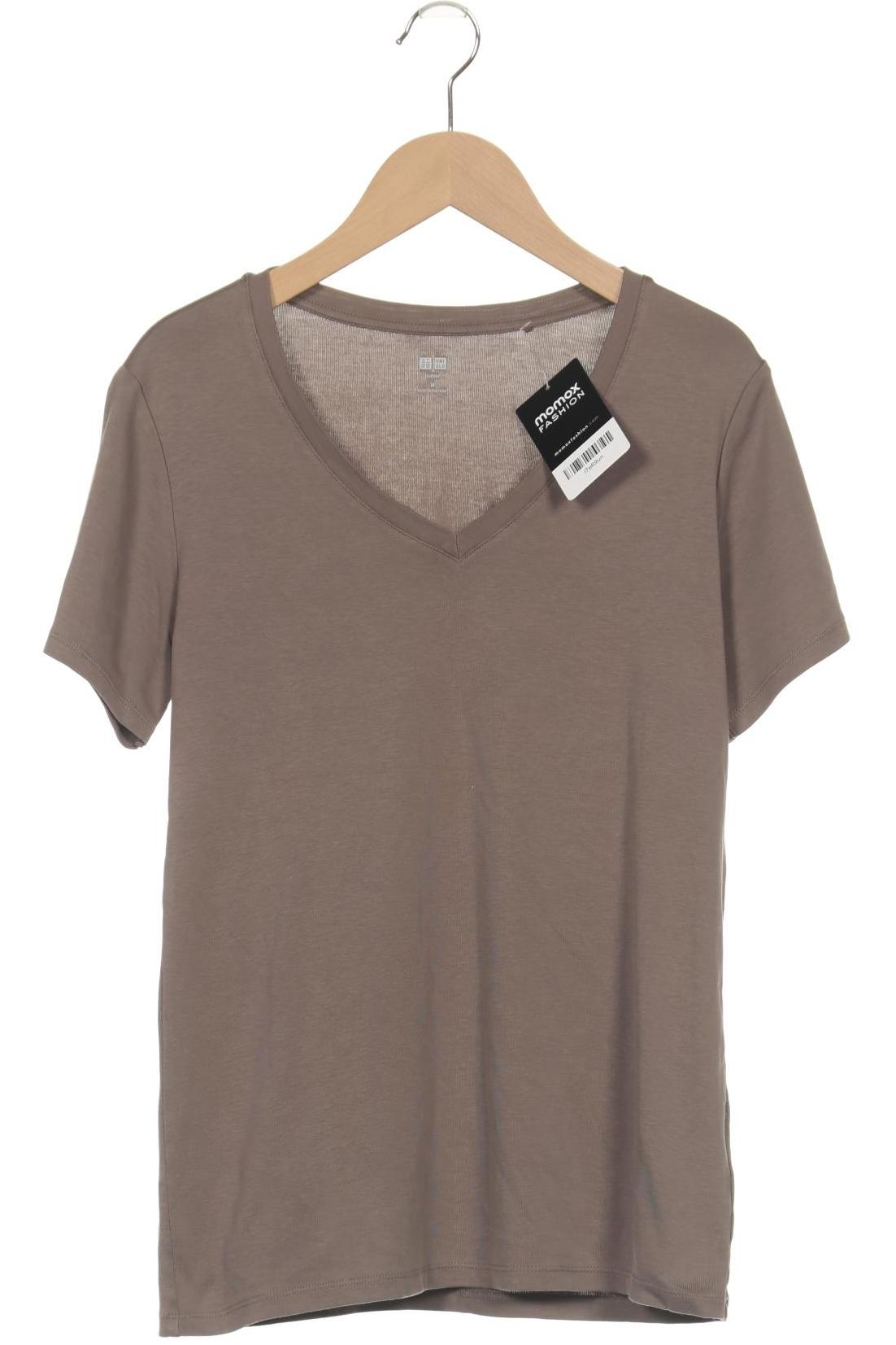 

uniqlo Damen T-Shirt, braun, Gr. 38