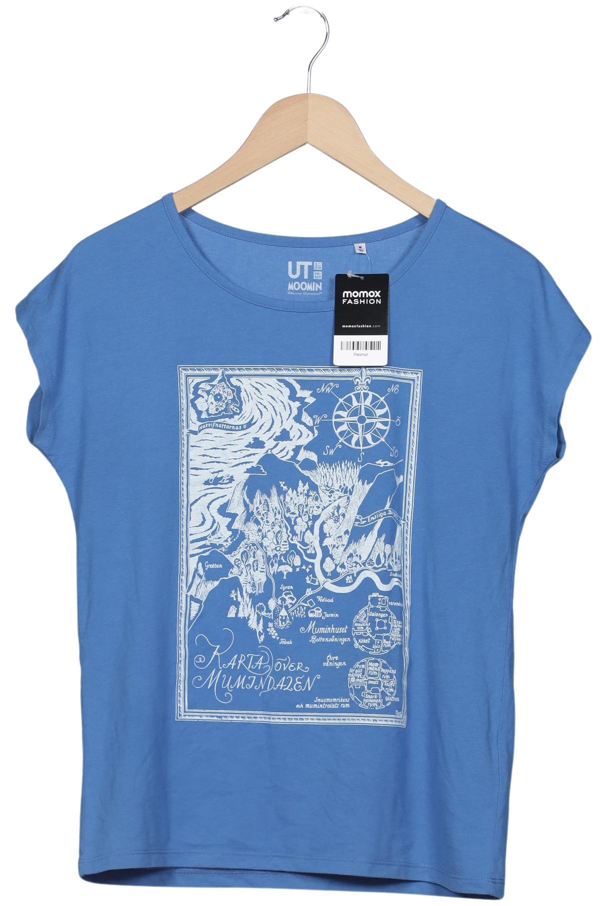 

uniqlo Damen T-Shirt, blau, Gr. 38