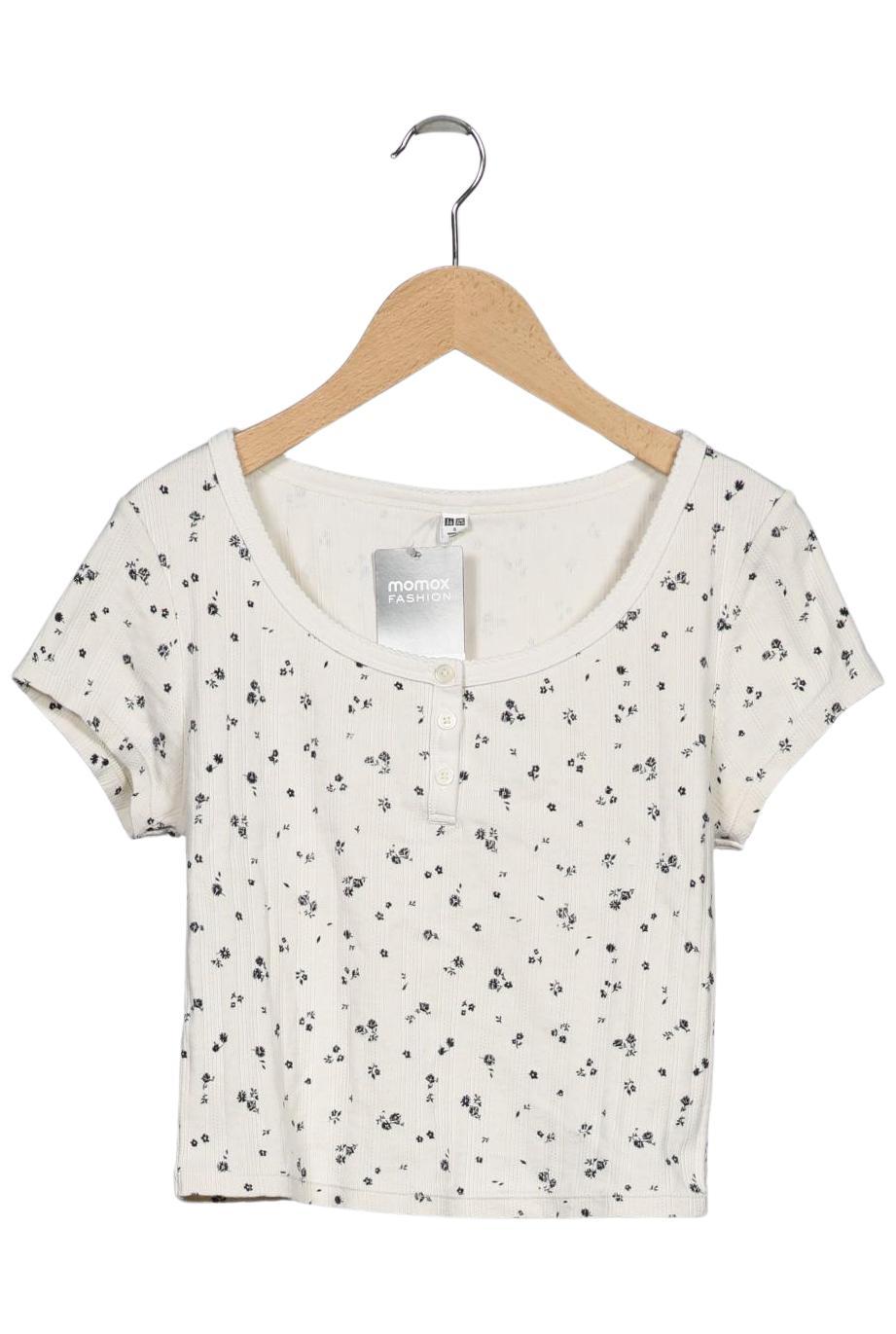 

uniqlo Damen T-Shirt, cremeweiß, Gr. 36