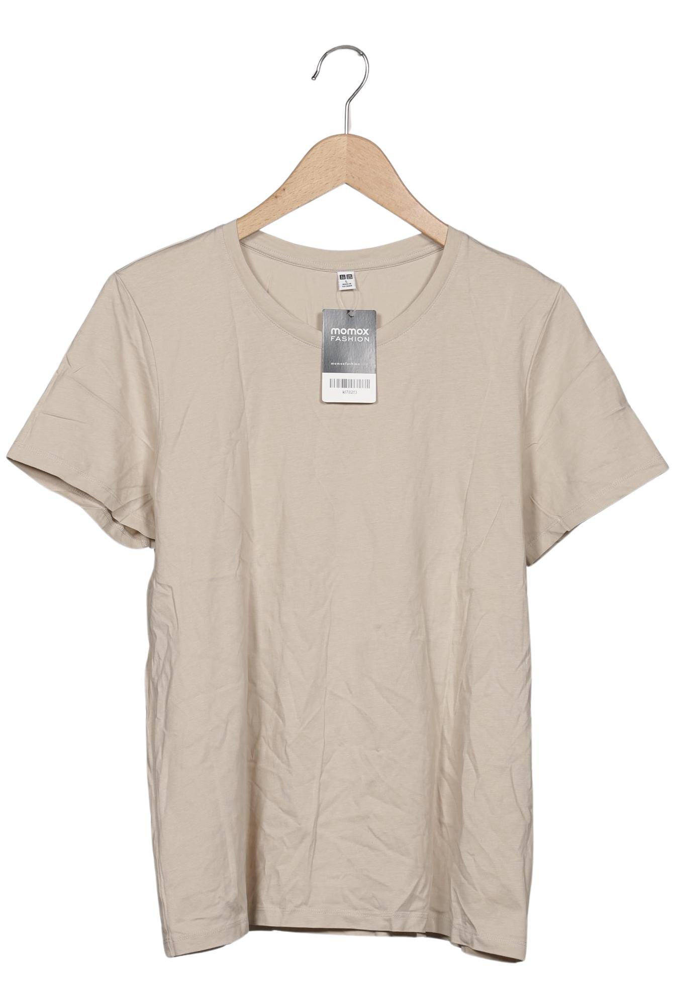 

uniqlo Damen T-Shirt, beige, Gr. 42