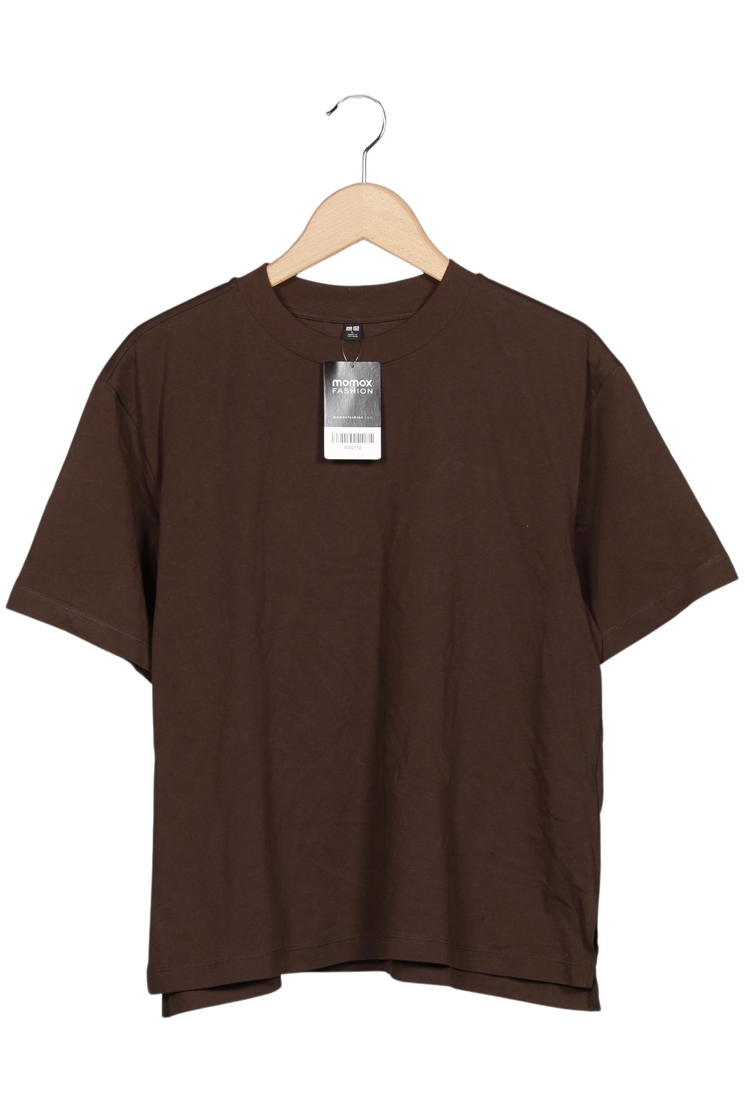 

uniqlo Damen T-Shirt, braun, Gr. 42