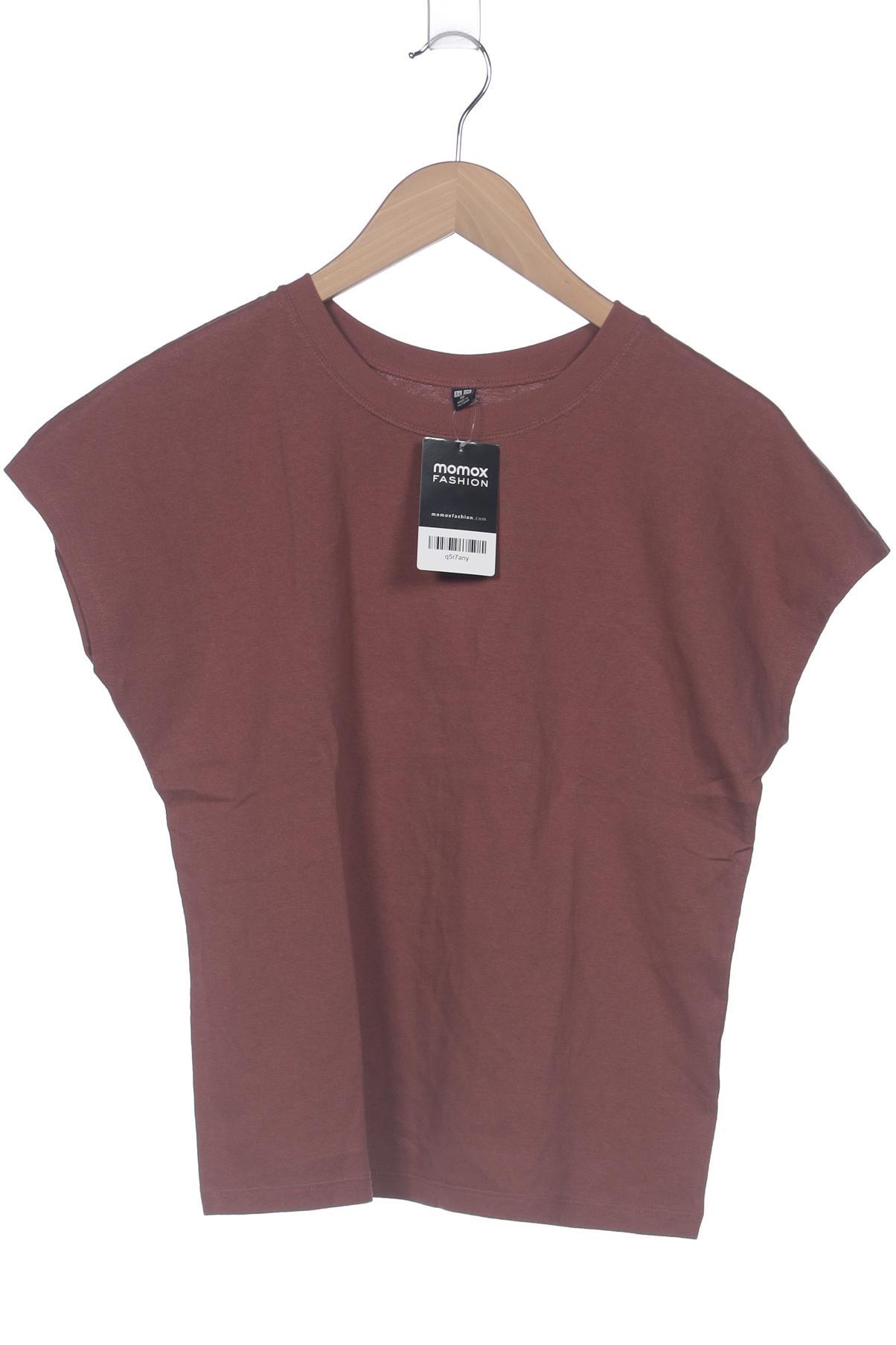 

uniqlo Damen T-Shirt, braun, Gr. 34