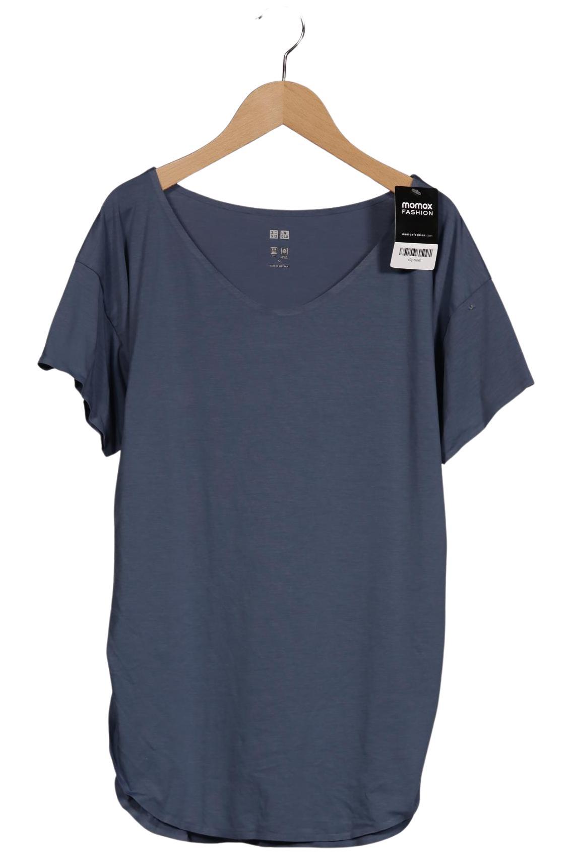 

uniqlo Damen T-Shirt, blau, Gr. 36