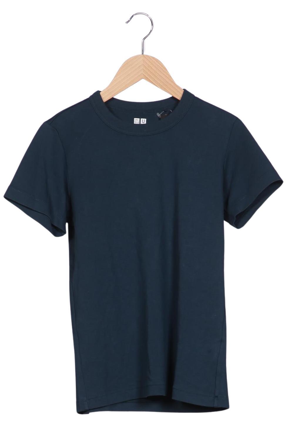

uniqlo Damen T-Shirt, marineblau, Gr. 36