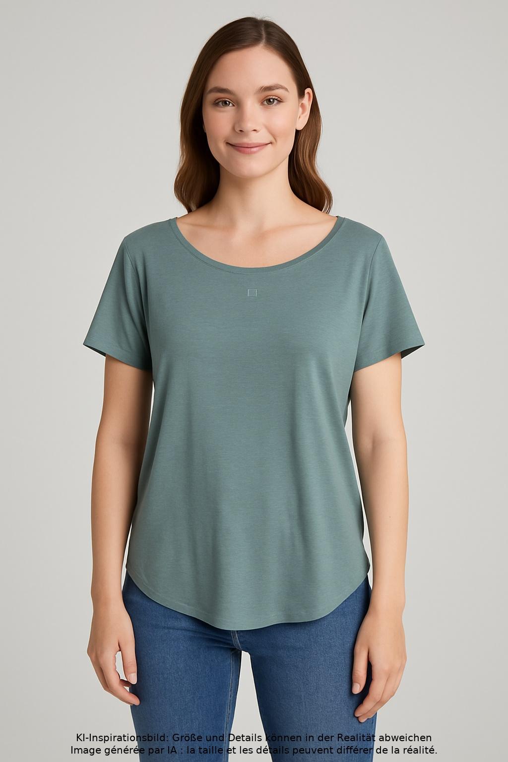 

uniqlo Damen T-Shirt, türkis, Gr. 36