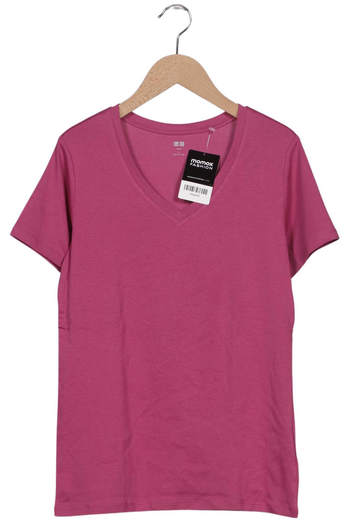

uniqlo Damen T-Shirt, pink, Gr. 42