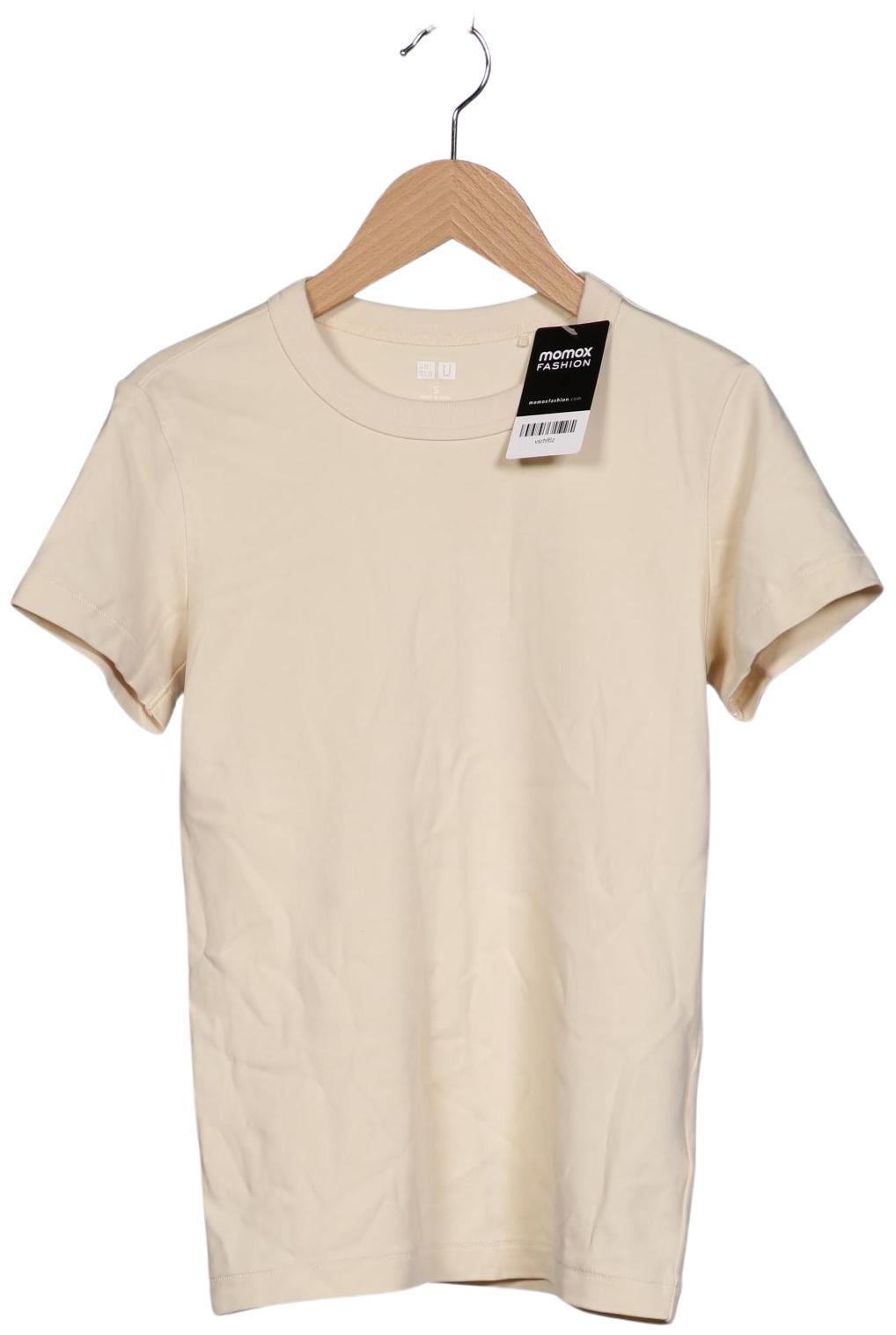 

uniqlo Damen T-Shirt, cremeweiß, Gr. 36