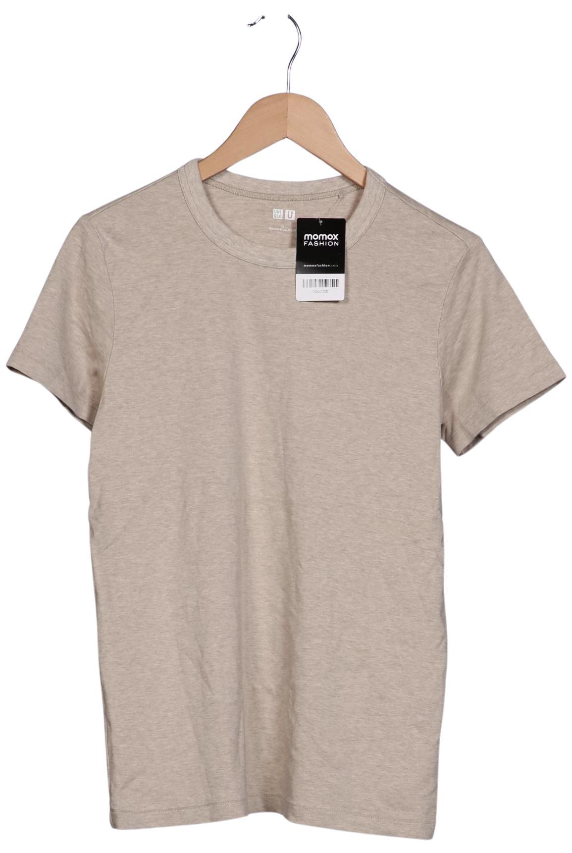 

uniqlo Damen T-Shirt, beige, Gr. 42