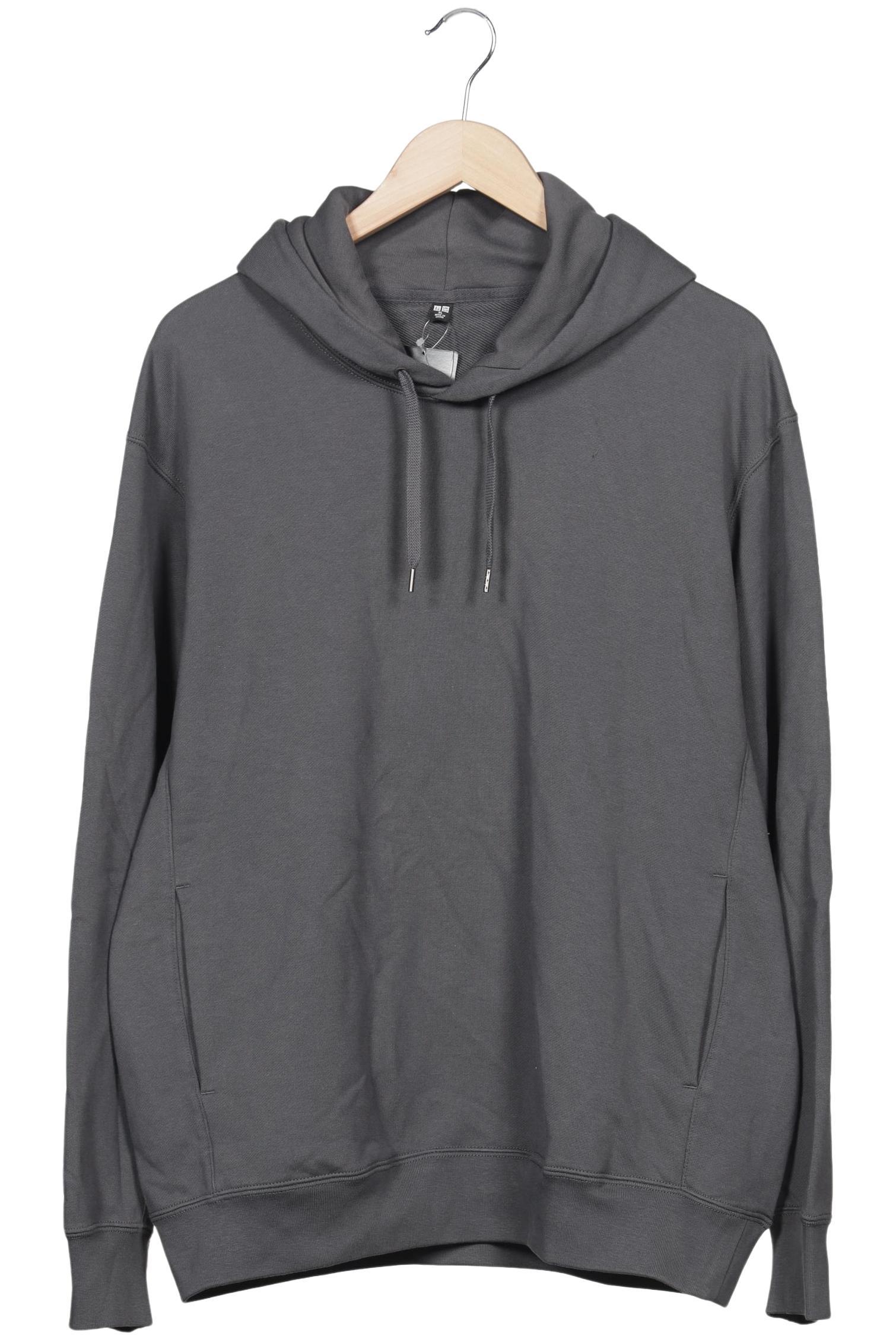 

uniqlo Herren Kapuzenpullover, grau, Gr. 54