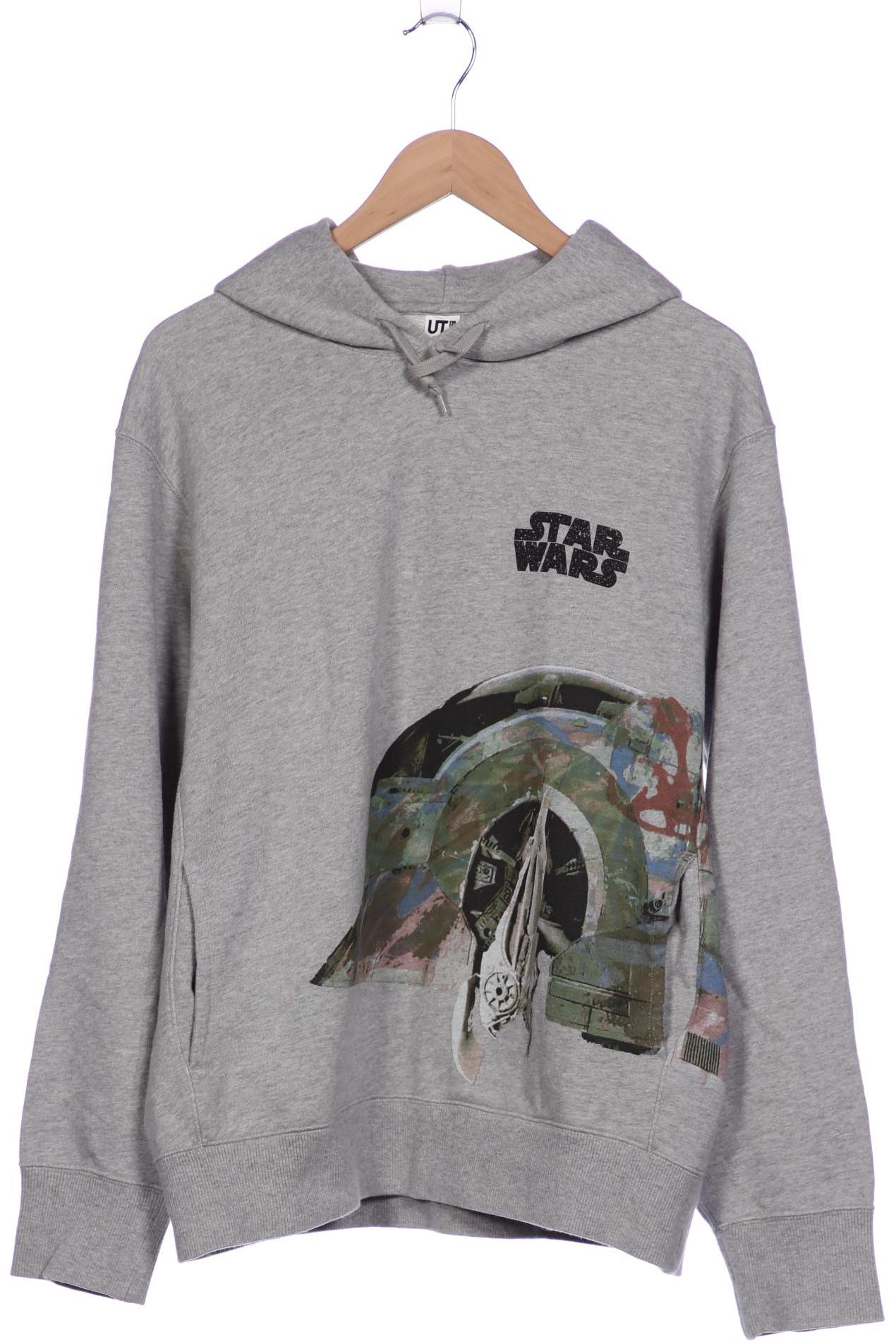 

uniqlo Herren Kapuzenpullover, grau, Gr. 52