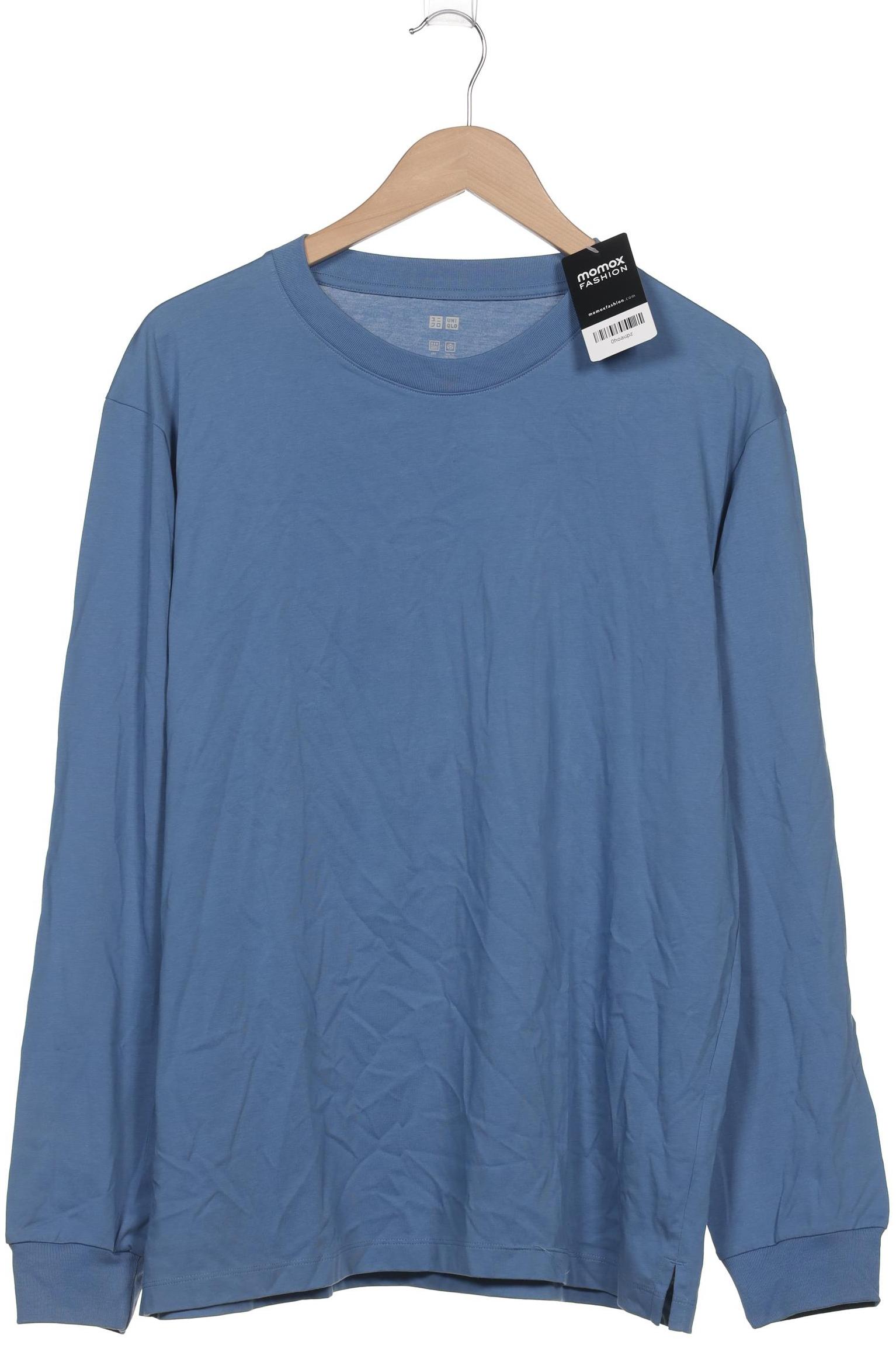 

uniqlo Herren Langarmshirt, blau, Gr. 52
