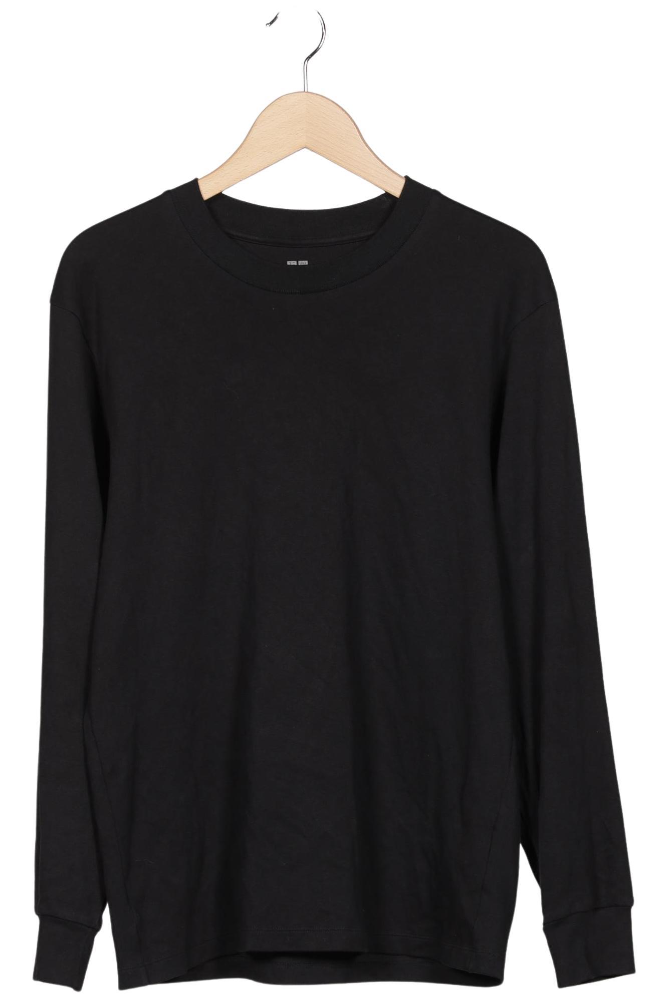 

uniqlo Herren Langarmshirt, schwarz, Gr. 48