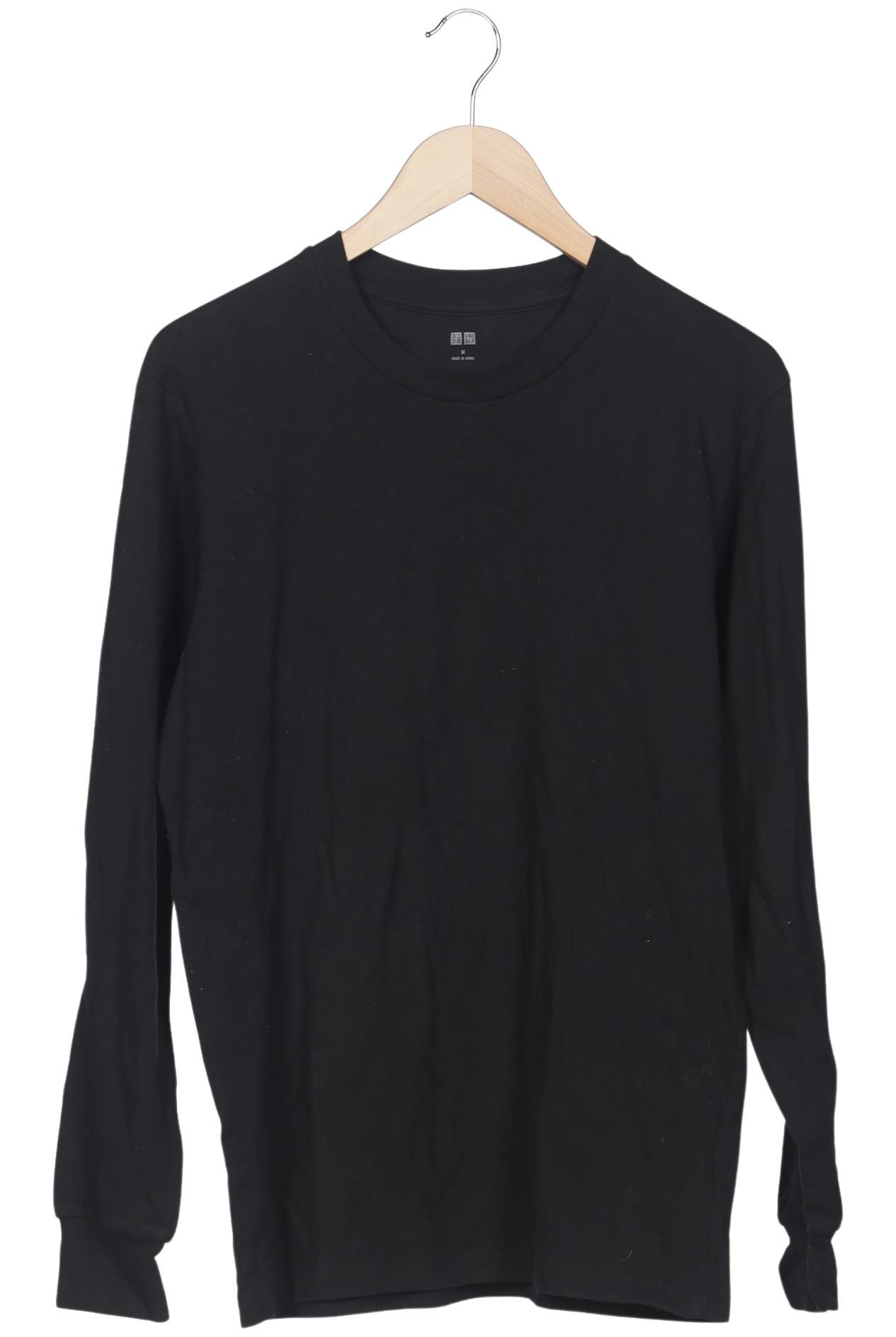 

uniqlo Herren Langarmshirt, schwarz, Gr. 48
