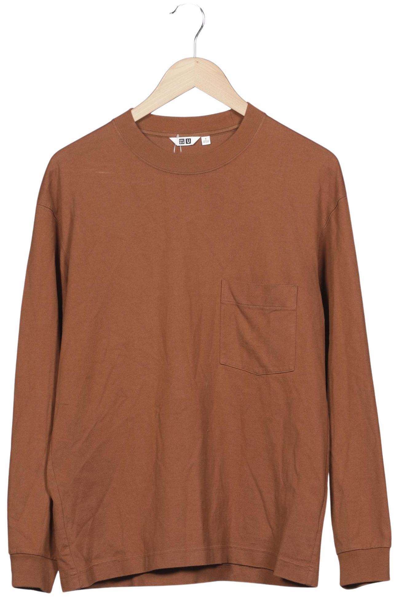 

uniqlo Herren Langarmshirt, braun, Gr. 46