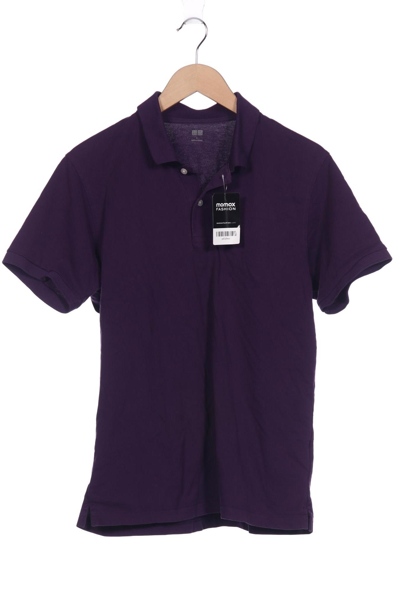 

uniqlo Herren Poloshirt, flieder, Gr. 52