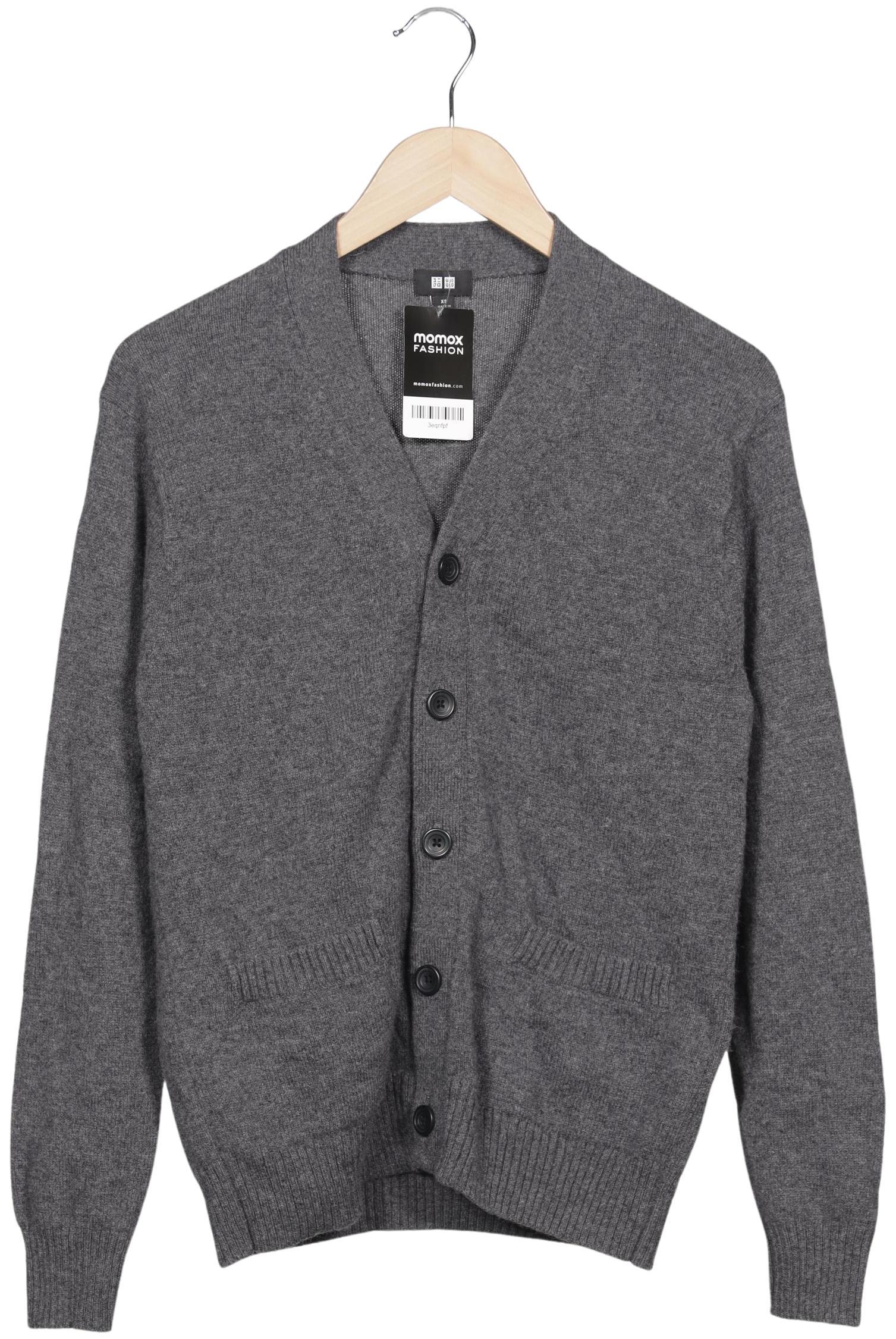 

uniqlo Herren Strickjacke, grau, Gr. 44