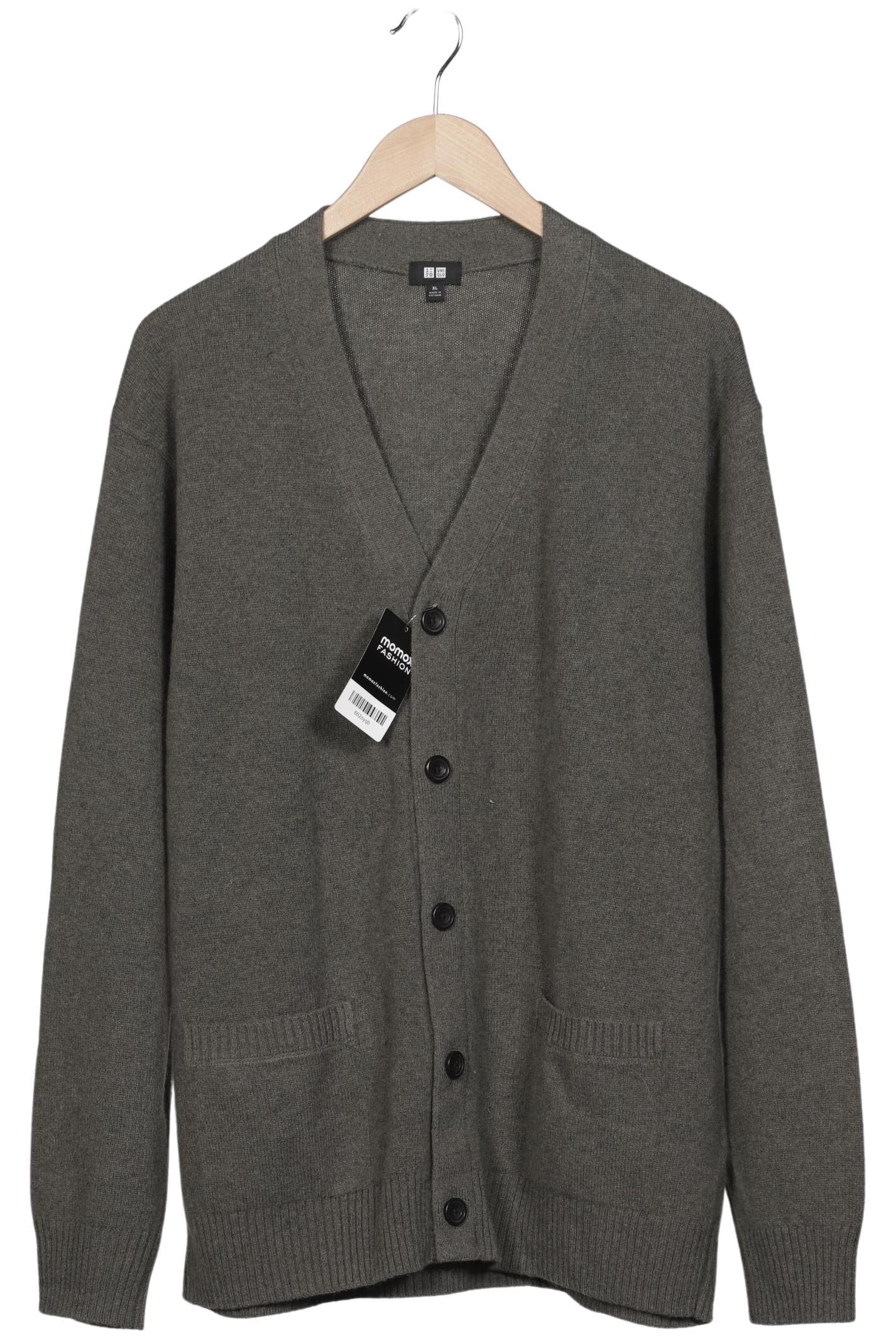 

uniqlo Herren Strickjacke, grau, Gr. 54