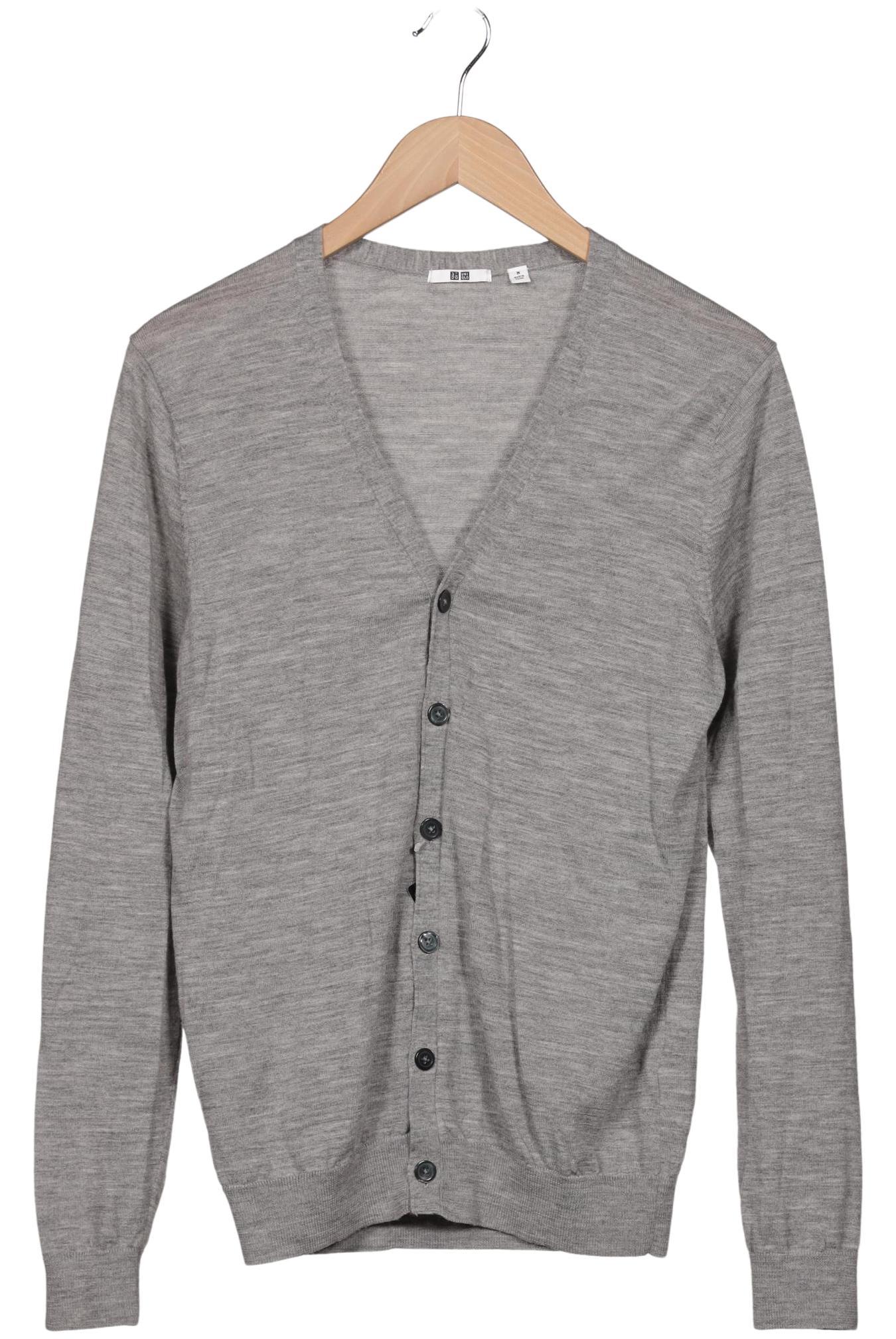 

uniqlo Herren Strickjacke, grau, Gr. 48