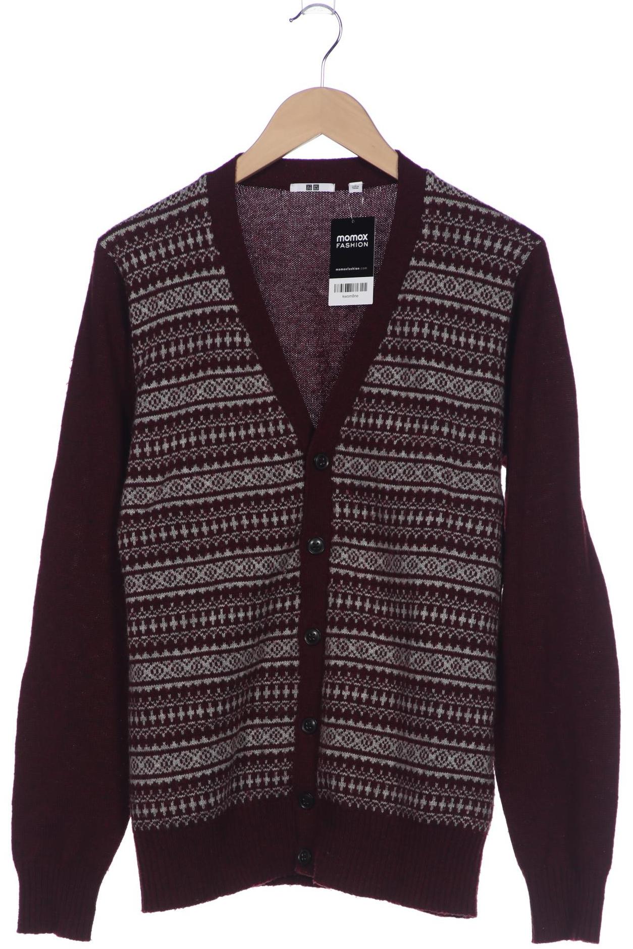 

uniqlo Herren Strickjacke, bordeaux, Gr. 48
