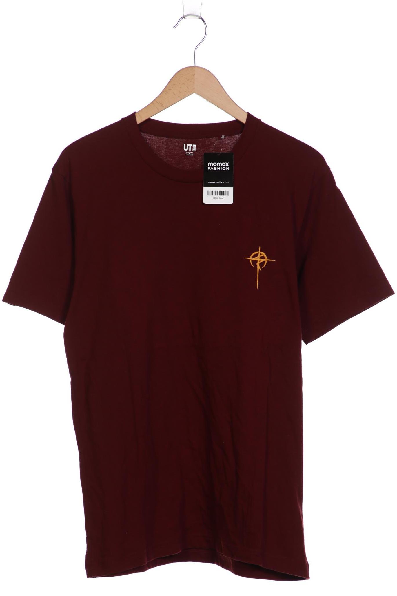 

uniqlo Herren T-Shirt, bordeaux, Gr. 52