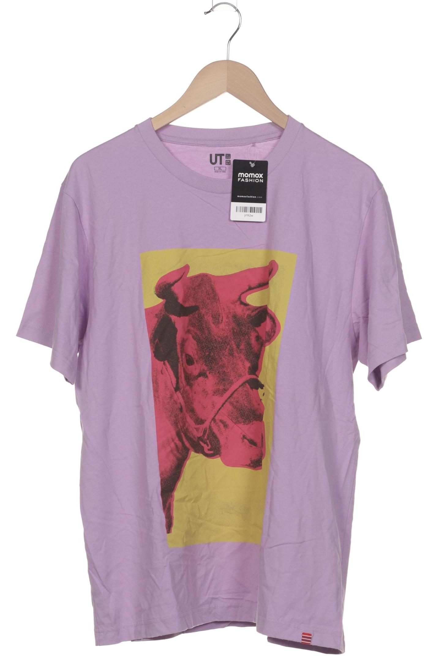 

uniqlo Herren T-Shirt, flieder, Gr. 54