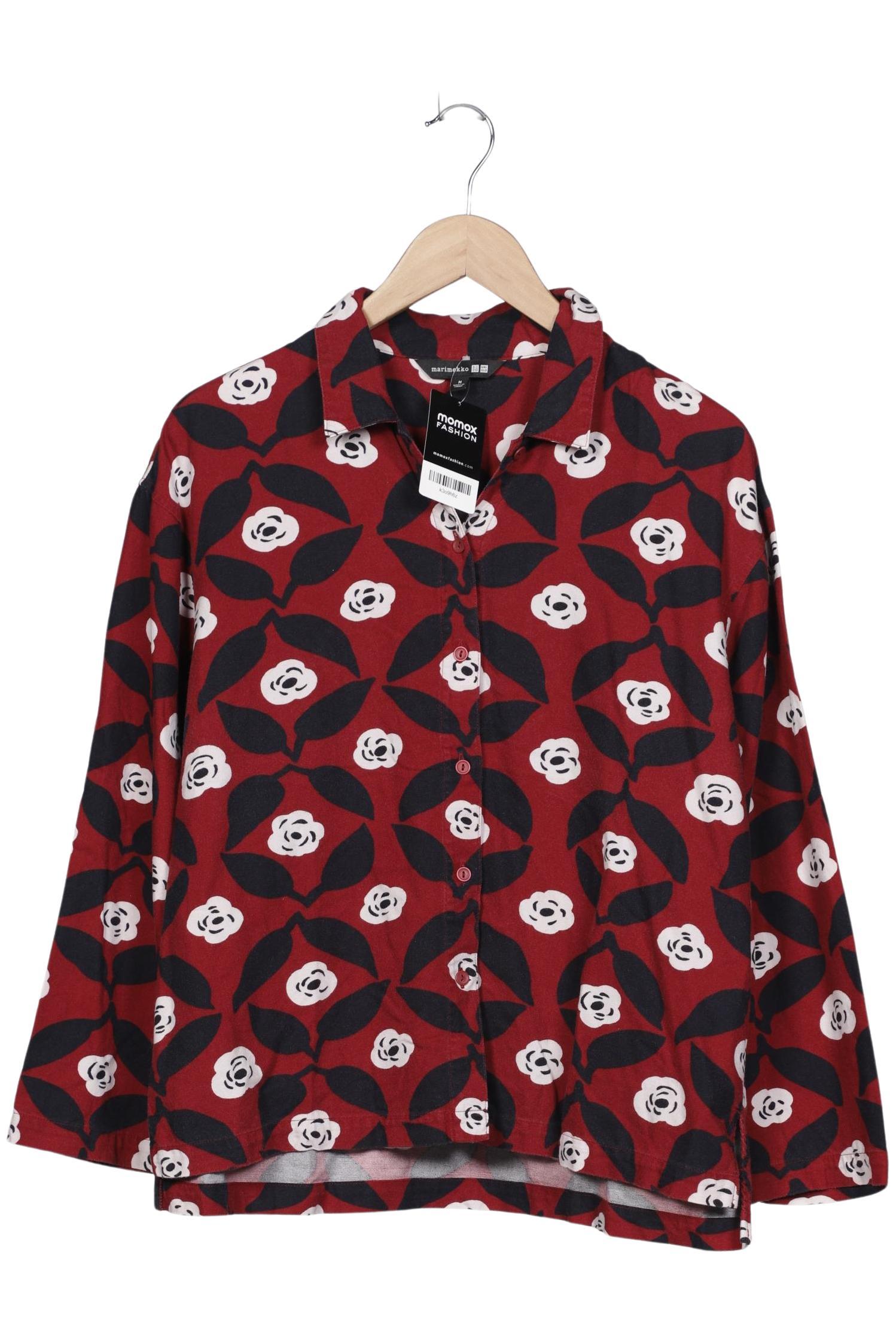 

Uniqlo x Marimekko Damen Bluse, bordeaux, Gr. 38