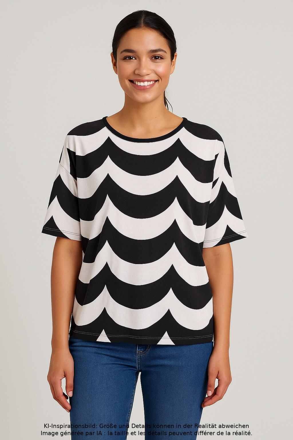

Uniqlo x Marimekko Damen T-Shirt, mehrfarbig, Gr. 38