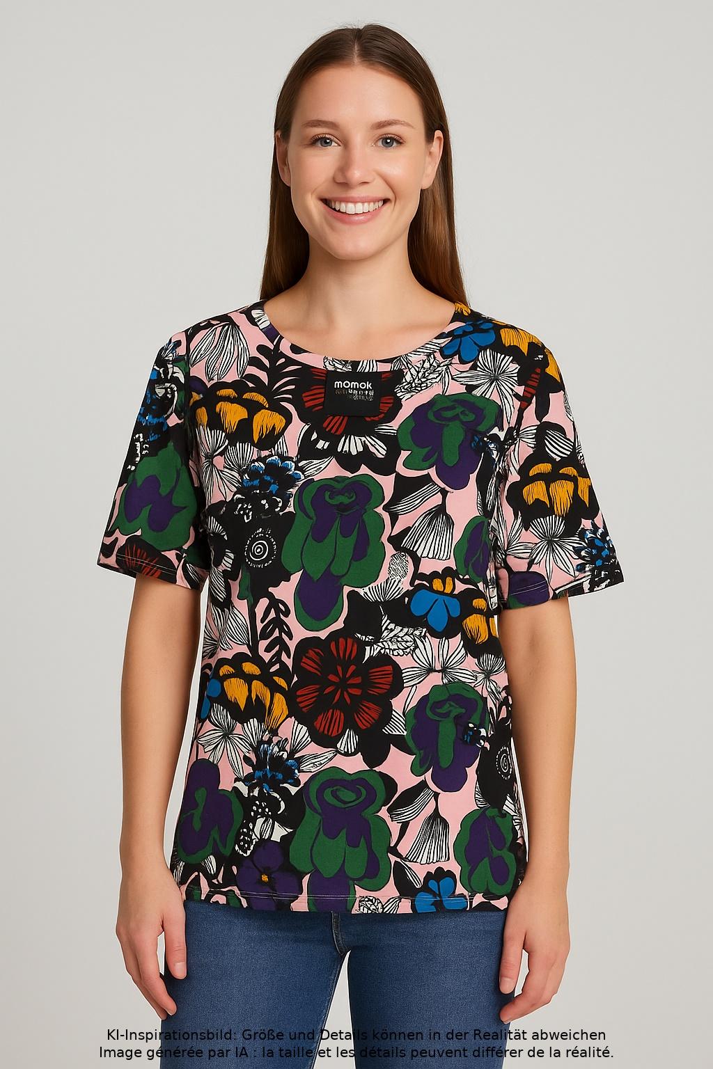 

Uniqlo x Marimekko Damen T-Shirt, mehrfarbig, Gr. 42