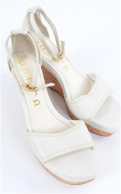 

Unisa Damen Sandale, weiß, Gr. 40