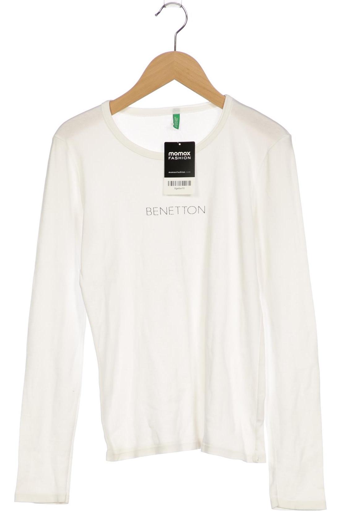 

United Colors OF Benetton Damen Langarmshirt, weiß, Gr. 36