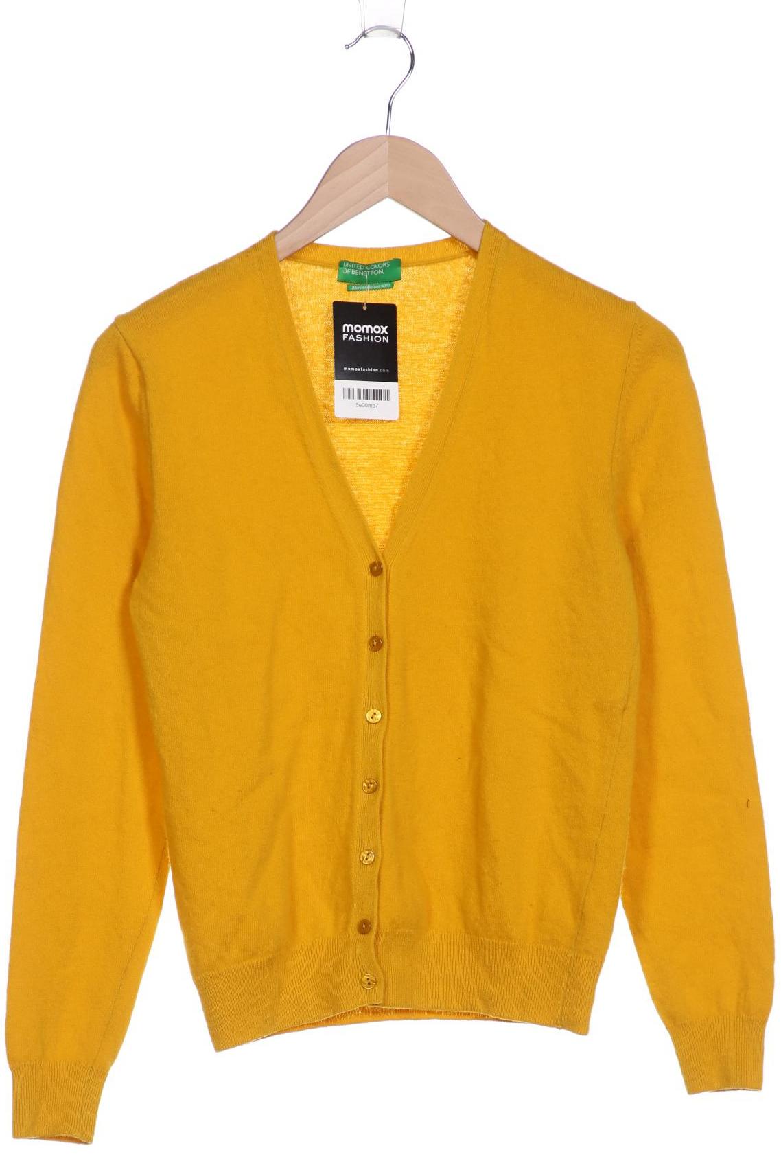 

United Colors OF Benetton Damen Strickjacke, gelb, Gr. 36