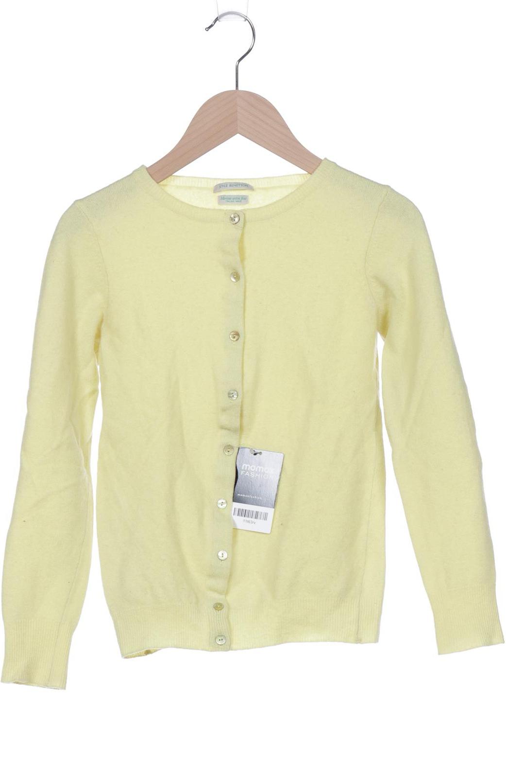 

United Colors OF Benetton Damen Strickjacke, gelb, Gr. 34