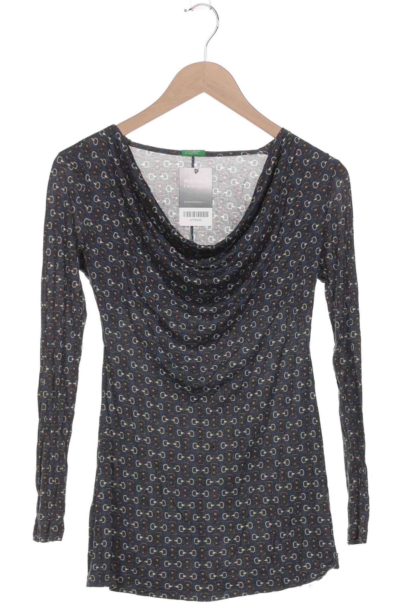 

United Colors OF Benetton Damen Langarmshirt, marineblau, Gr. 34