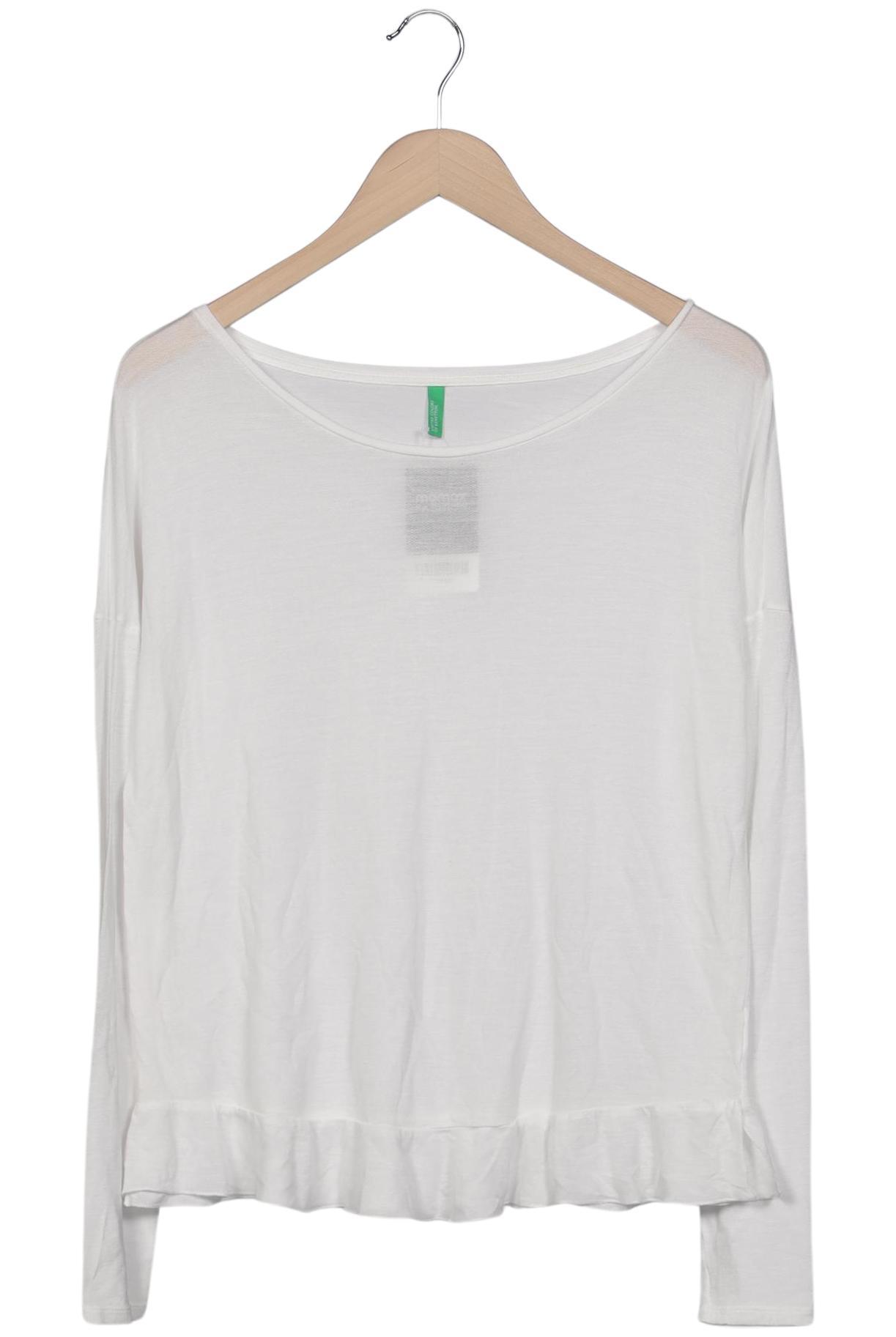 

United Colors OF Benetton Damen Langarmshirt, weiß, Gr. 38