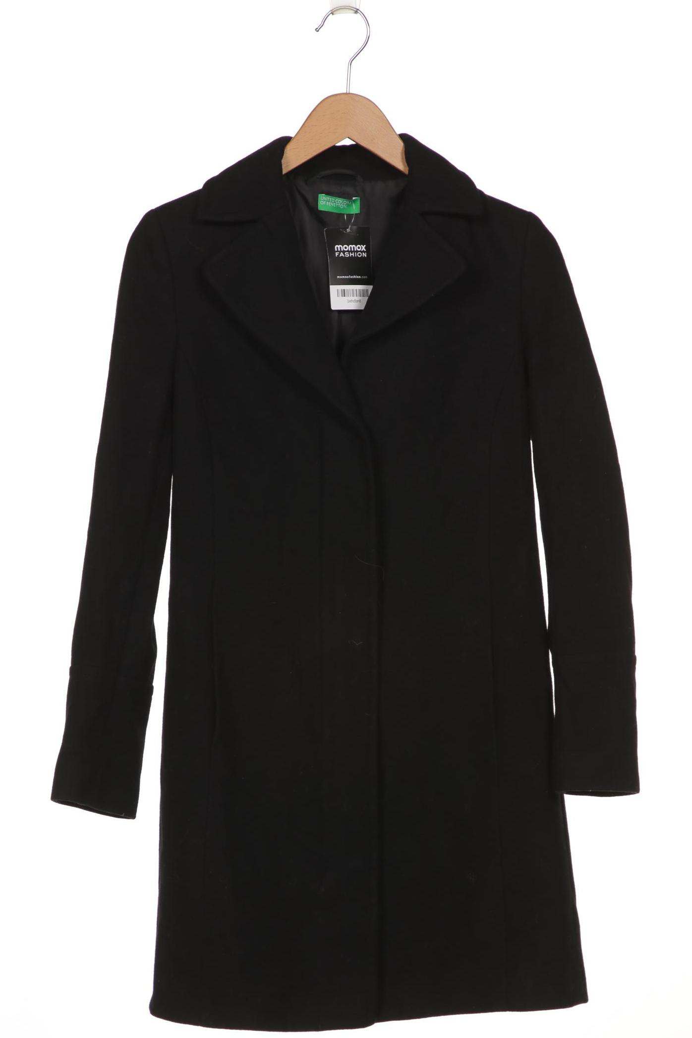 

United Colors OF Benetton Damen Mantel, schwarz, Gr. 32